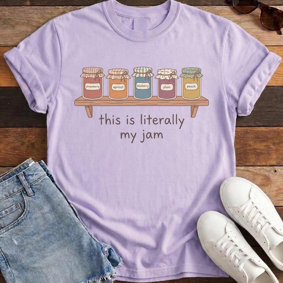 Literally My Jam Tee - Orchid