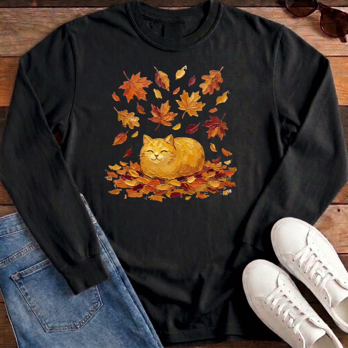 Autumn Loaf Cat Long Sleeve