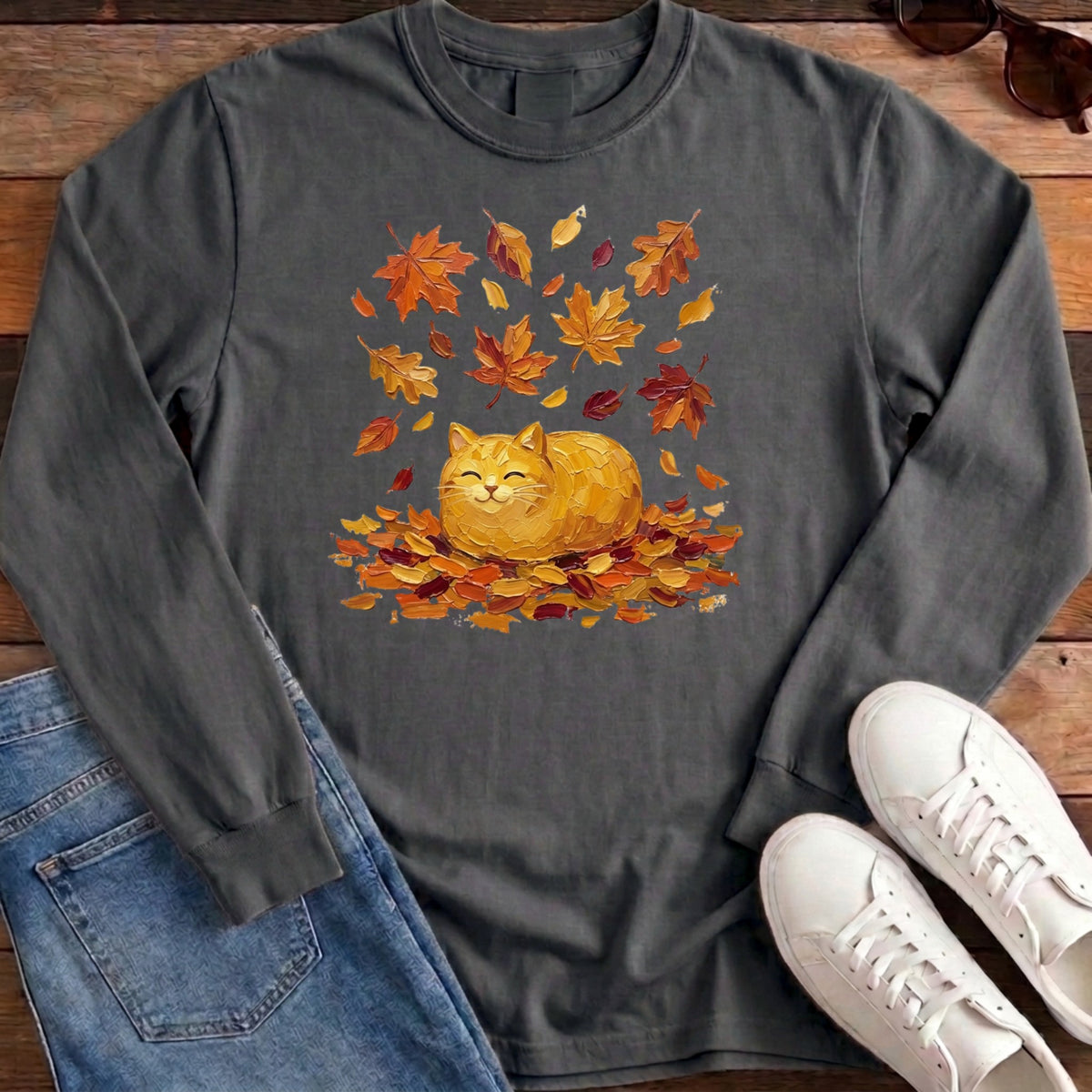 Autumn Loaf Cat Long Sleeve