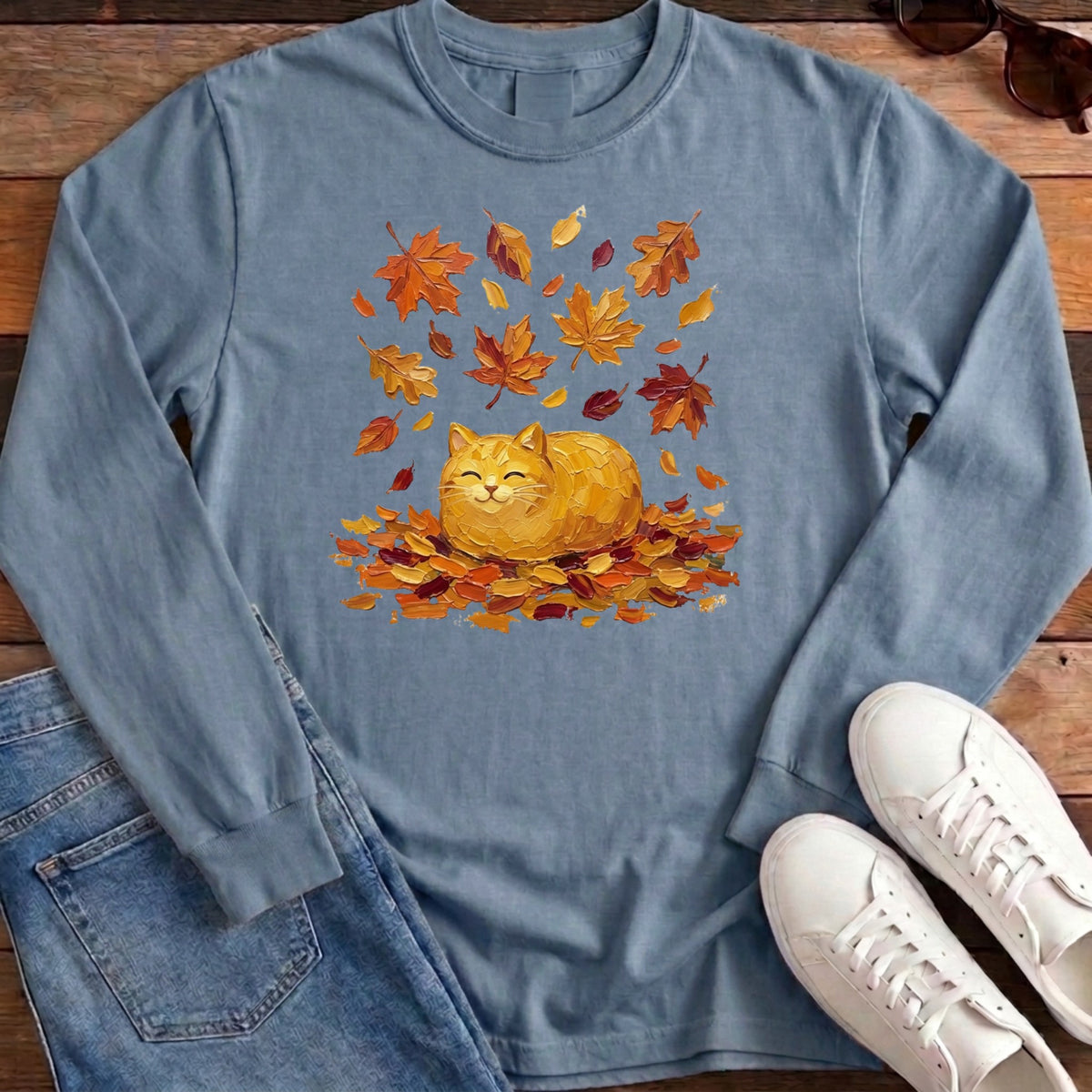 Autumn Loaf Cat Long Sleeve