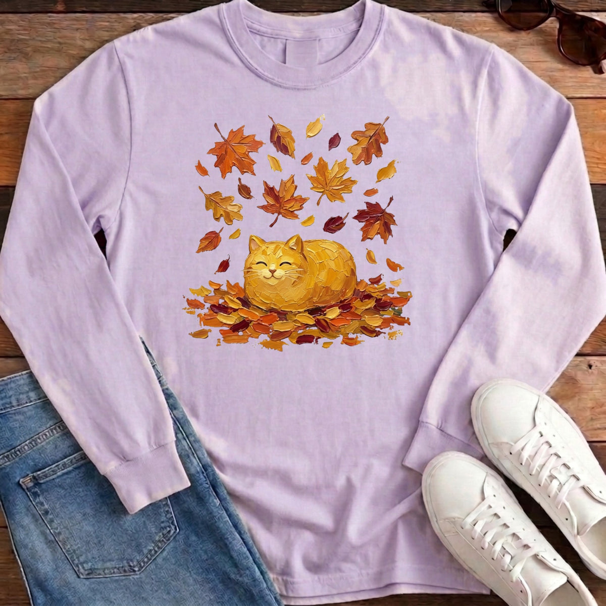 Autumn Loaf Cat Long Sleeve