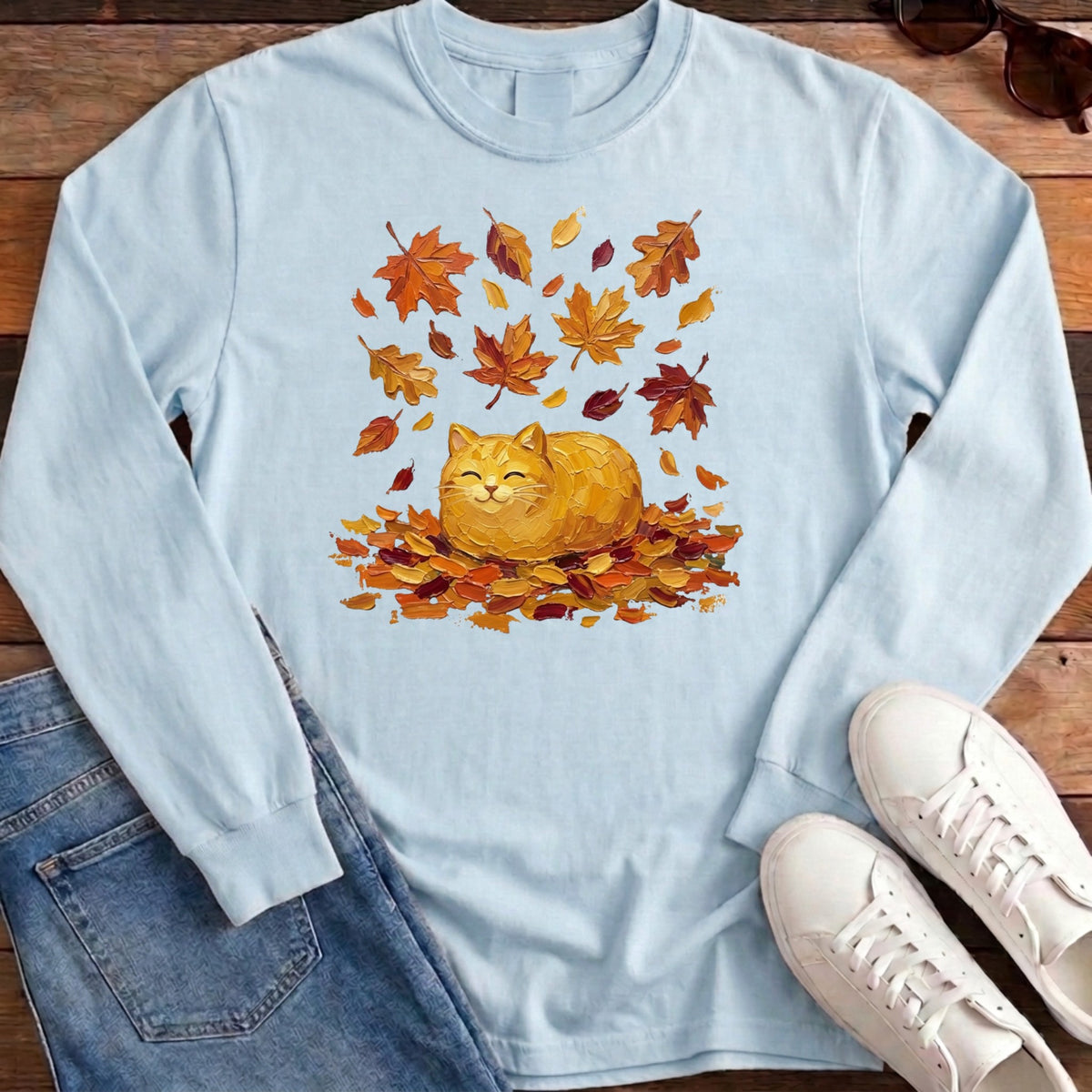 Autumn Loaf Cat Long Sleeve