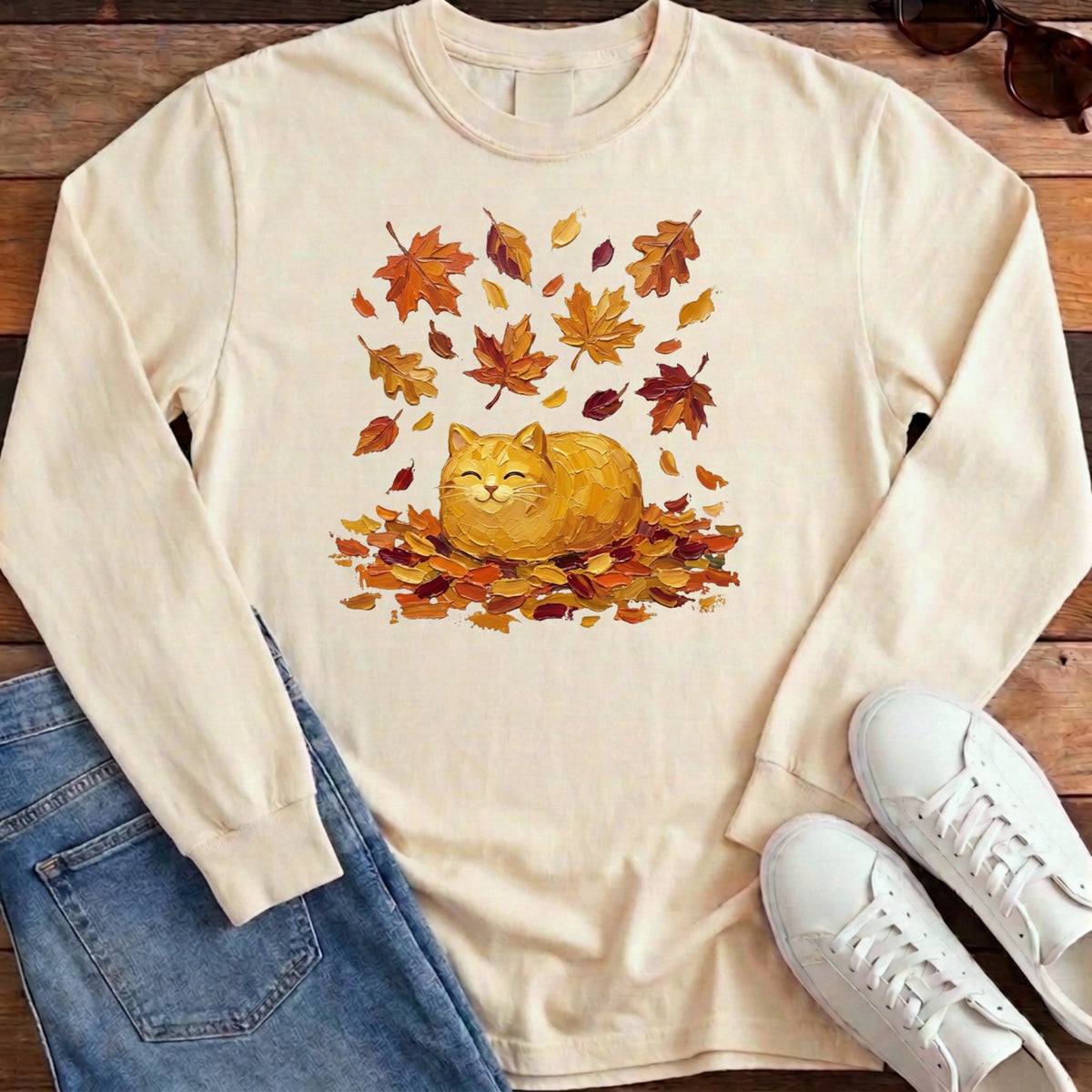 Autumn Loaf Cat Long Sleeve