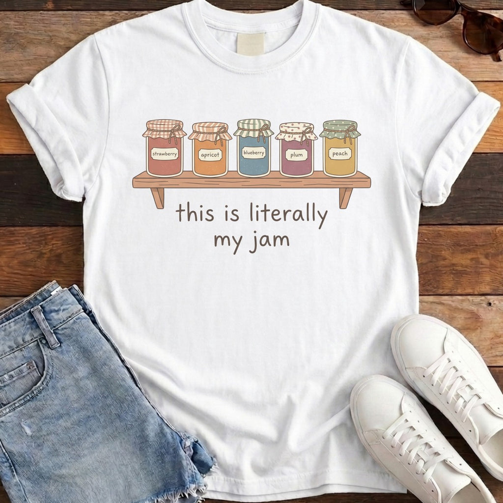 Literally My Jam Tee - White