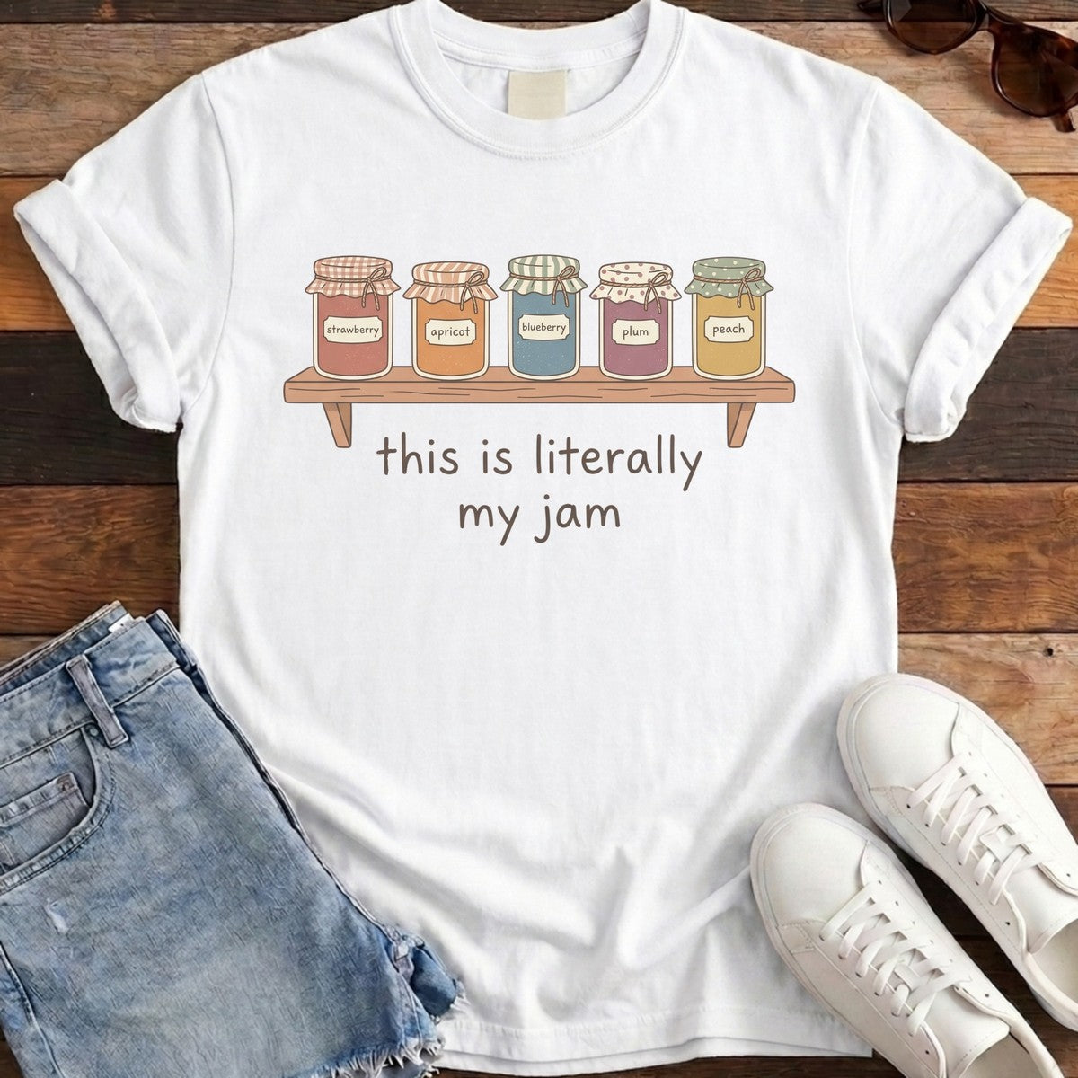 Literally My Jam Tee - White