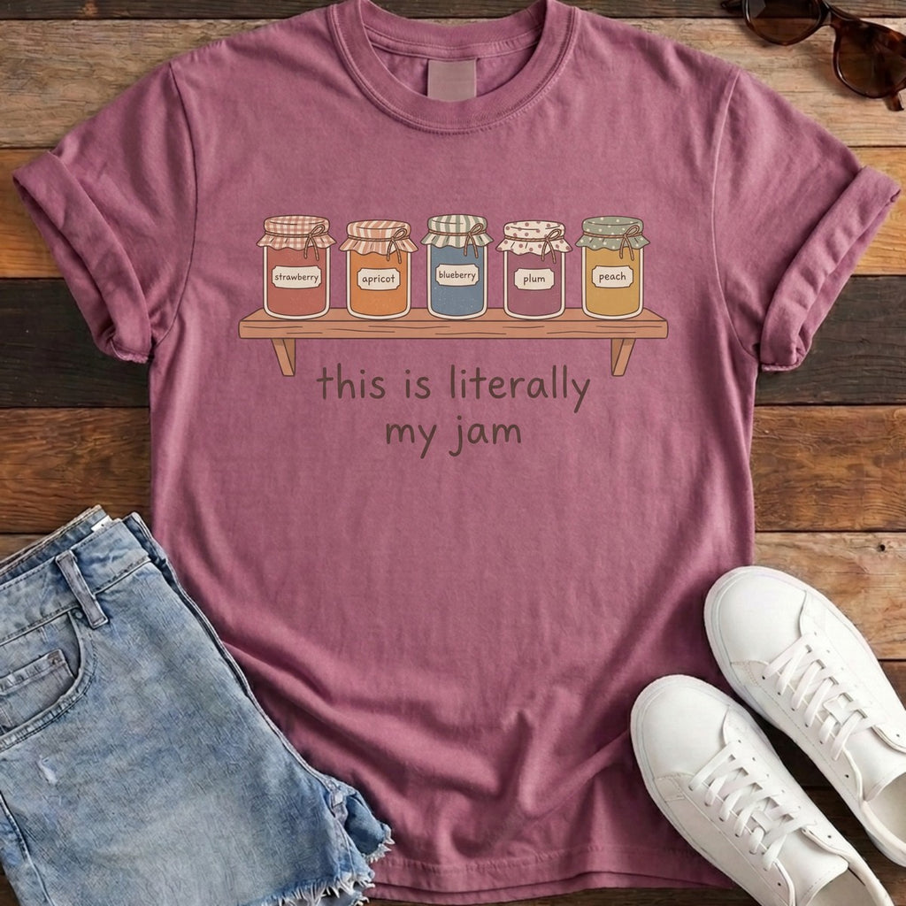 Literally My Jam Tee - Berry