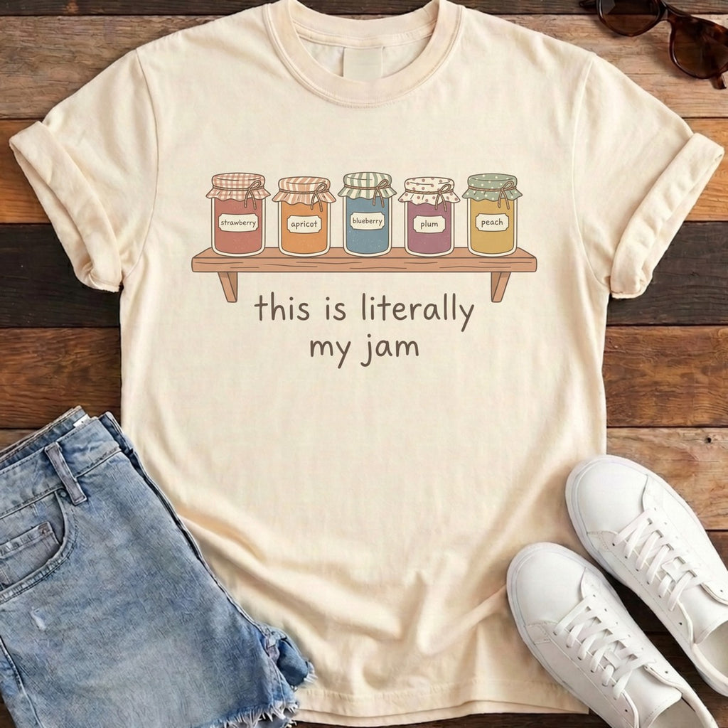 Literally My Jam Tee - Ivory