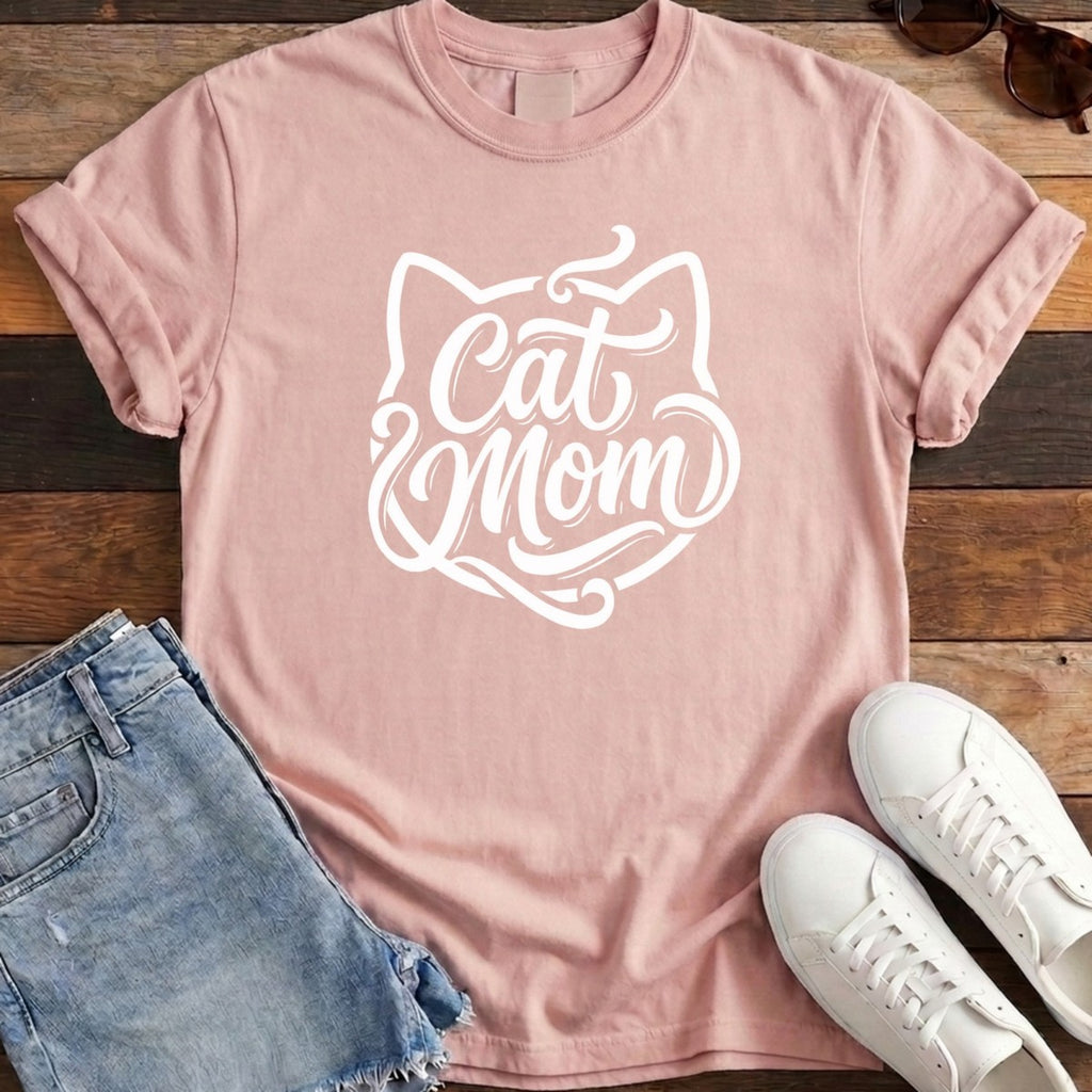 Cat Mom Classic Tee - Blossom