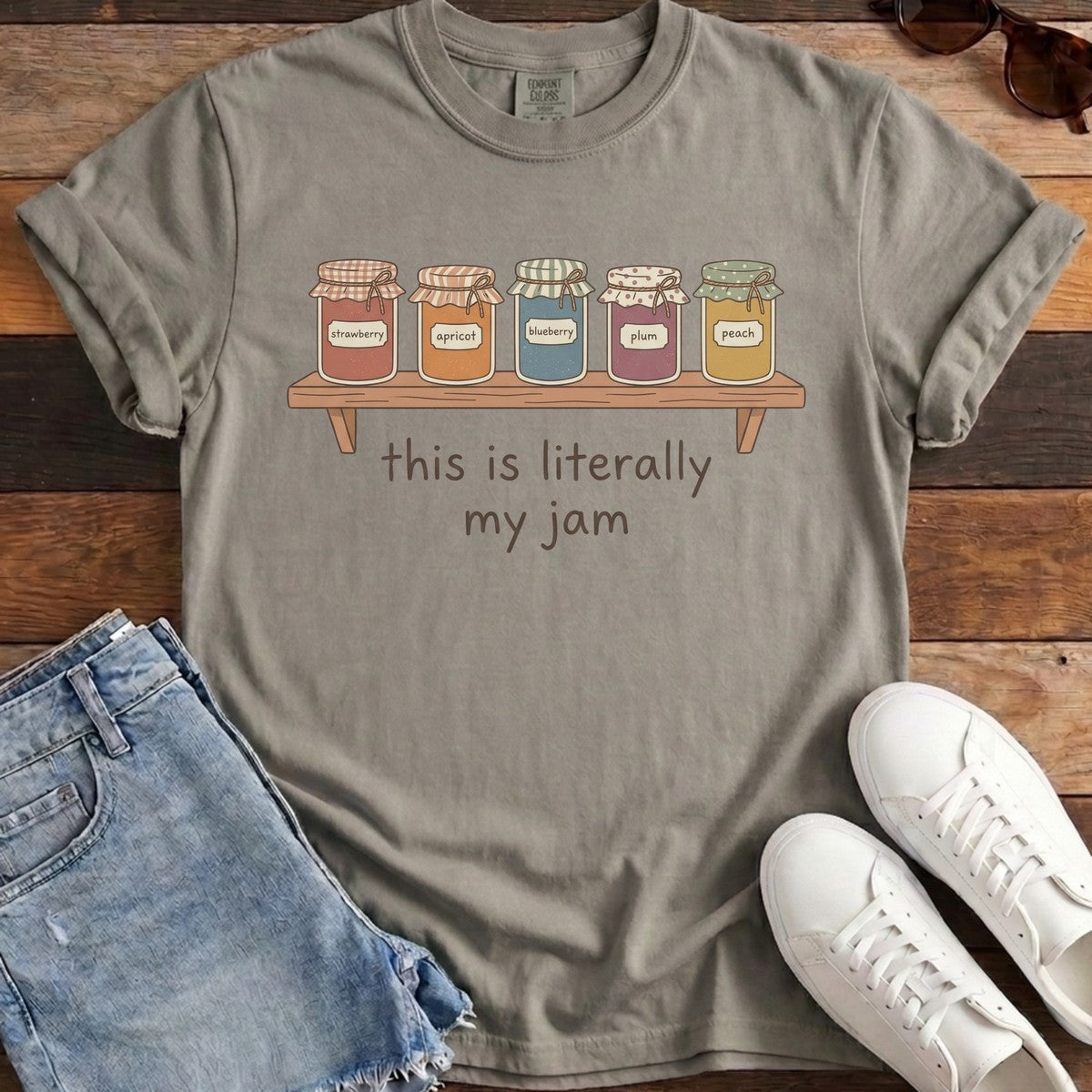 Literally My Jam Tee - Granite