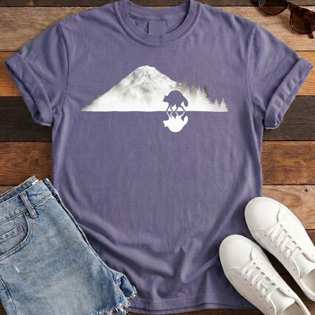Mirrored Rainier Tee - Grape