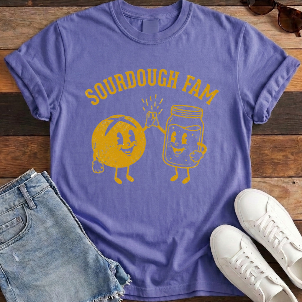 Sourdough Fam tee violet