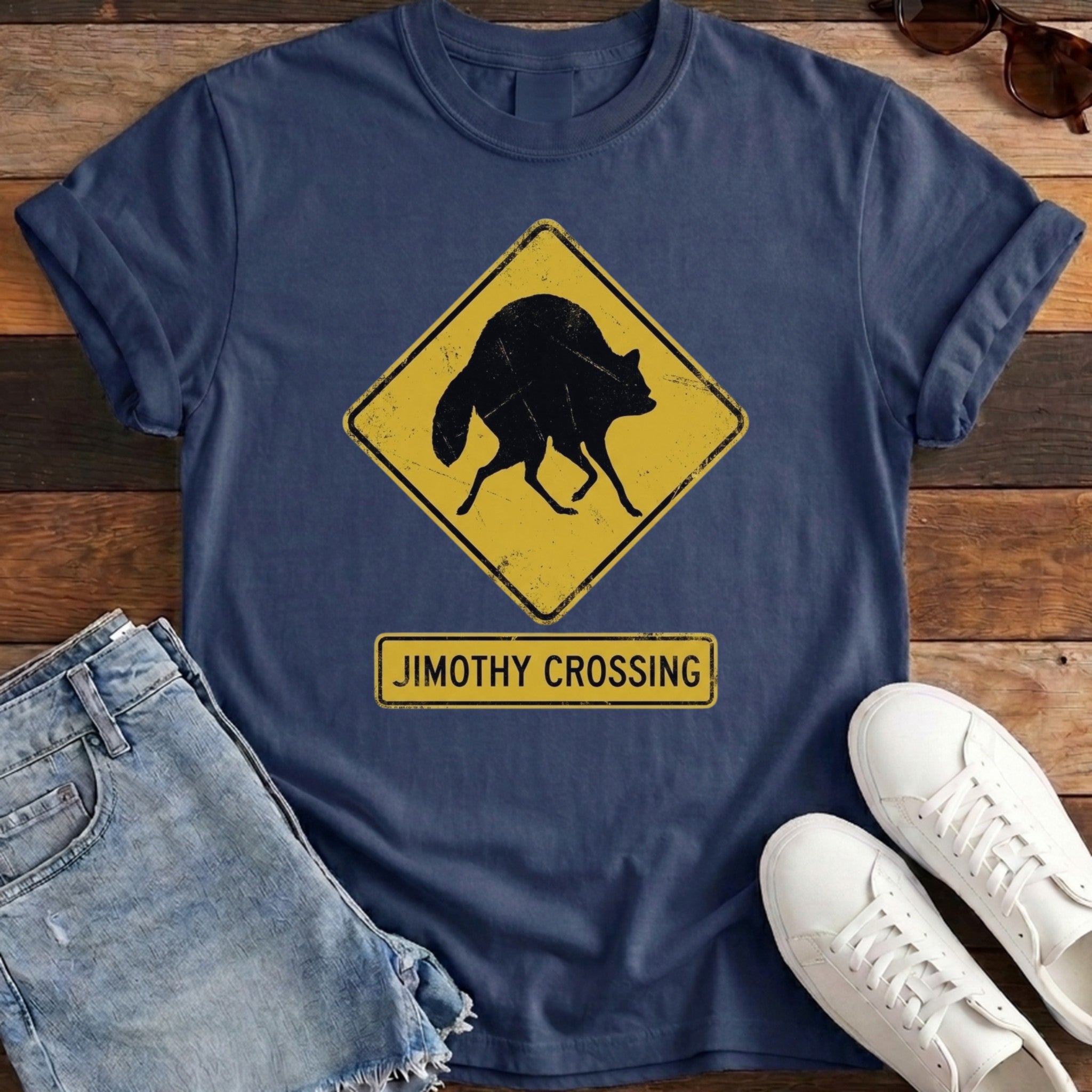 Jimothy Crossing Tee - Navy