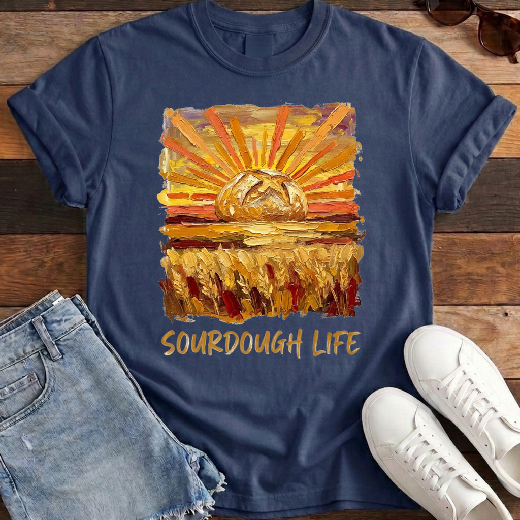 Sourdough Sunrise tee navy