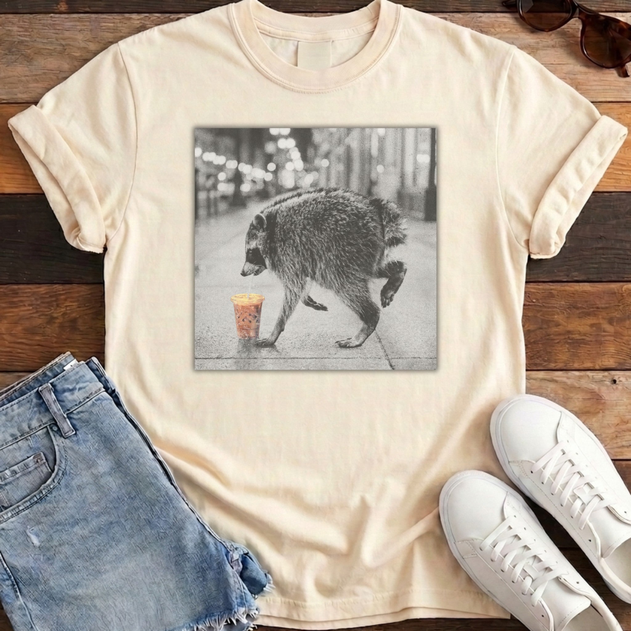 Caffeine Jimothy Tee - Ivory
