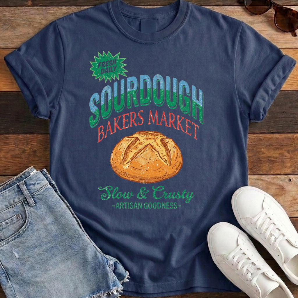 Bakers Market tee navy