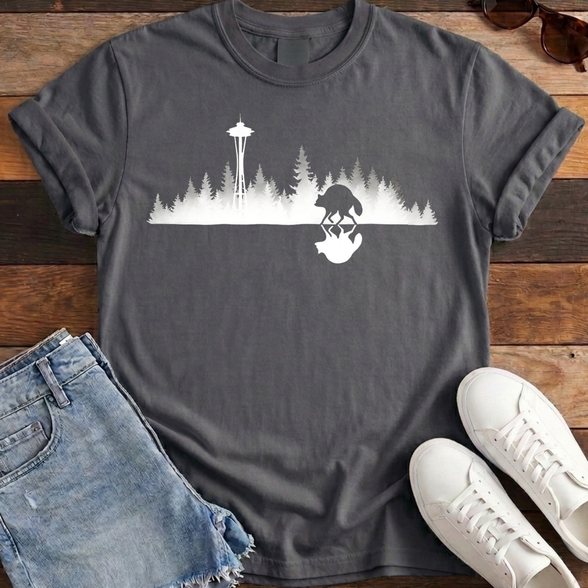 Jimothy Mirrored Tee - Pepper