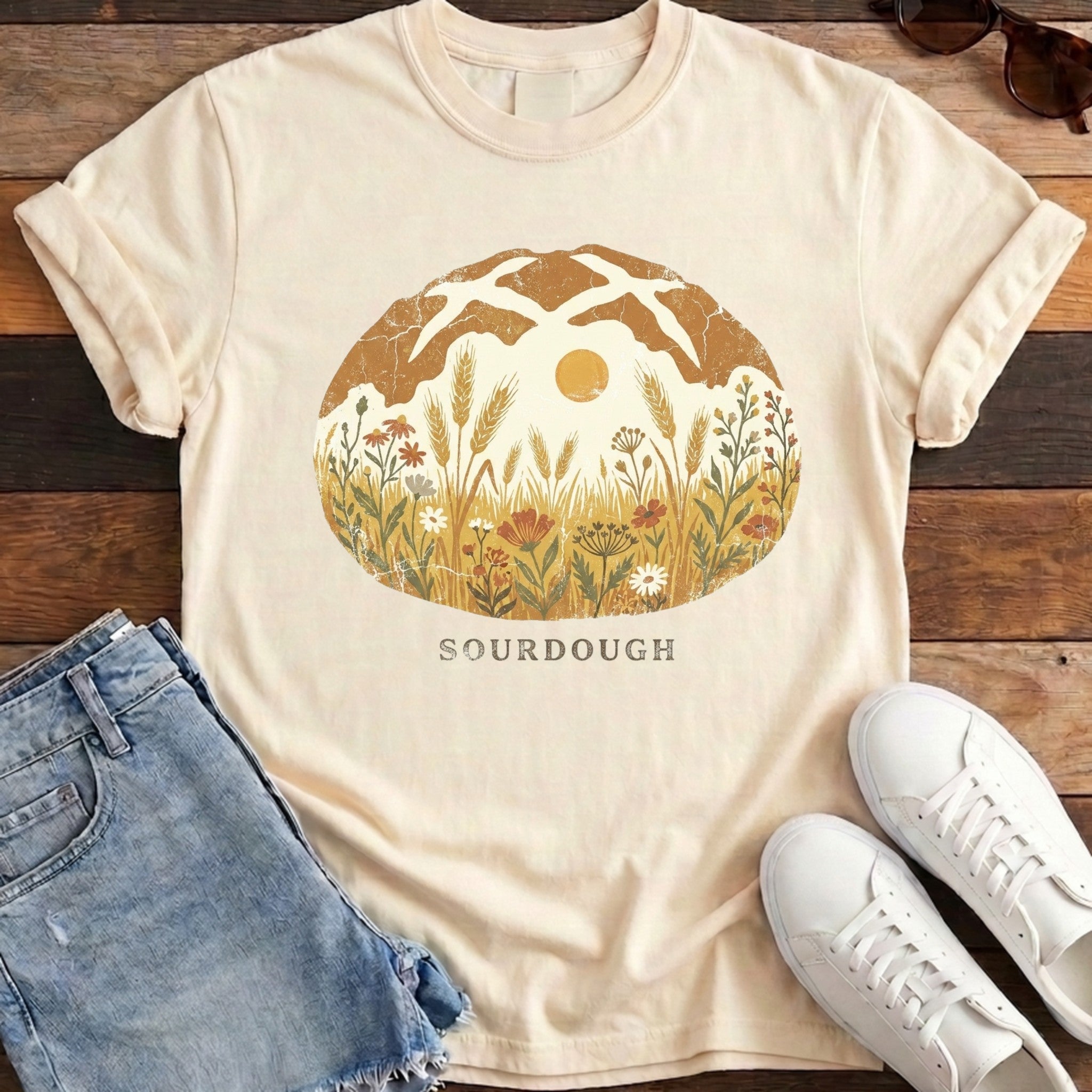 Simply Sourdough tee ivory