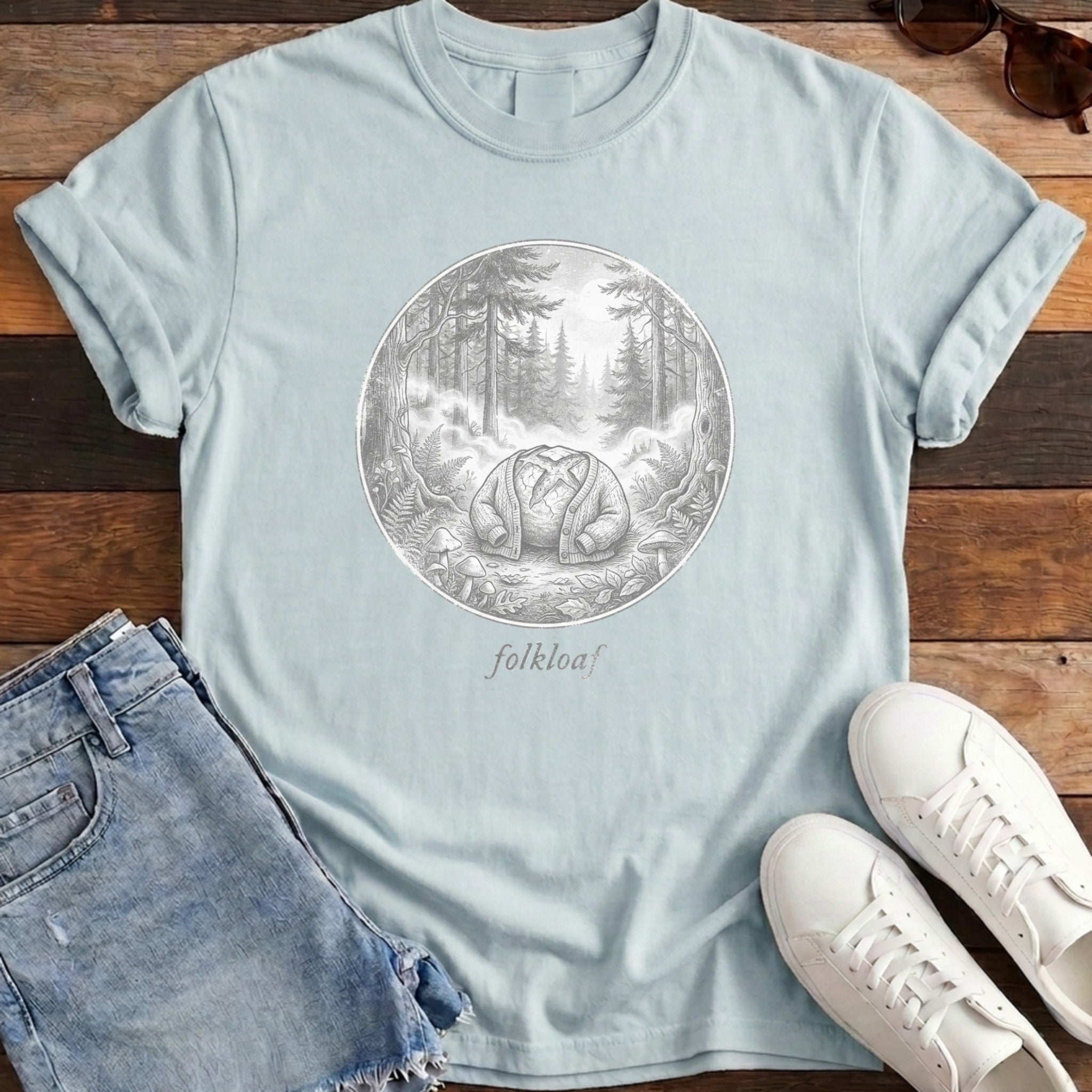 Folkloaf tee chambray