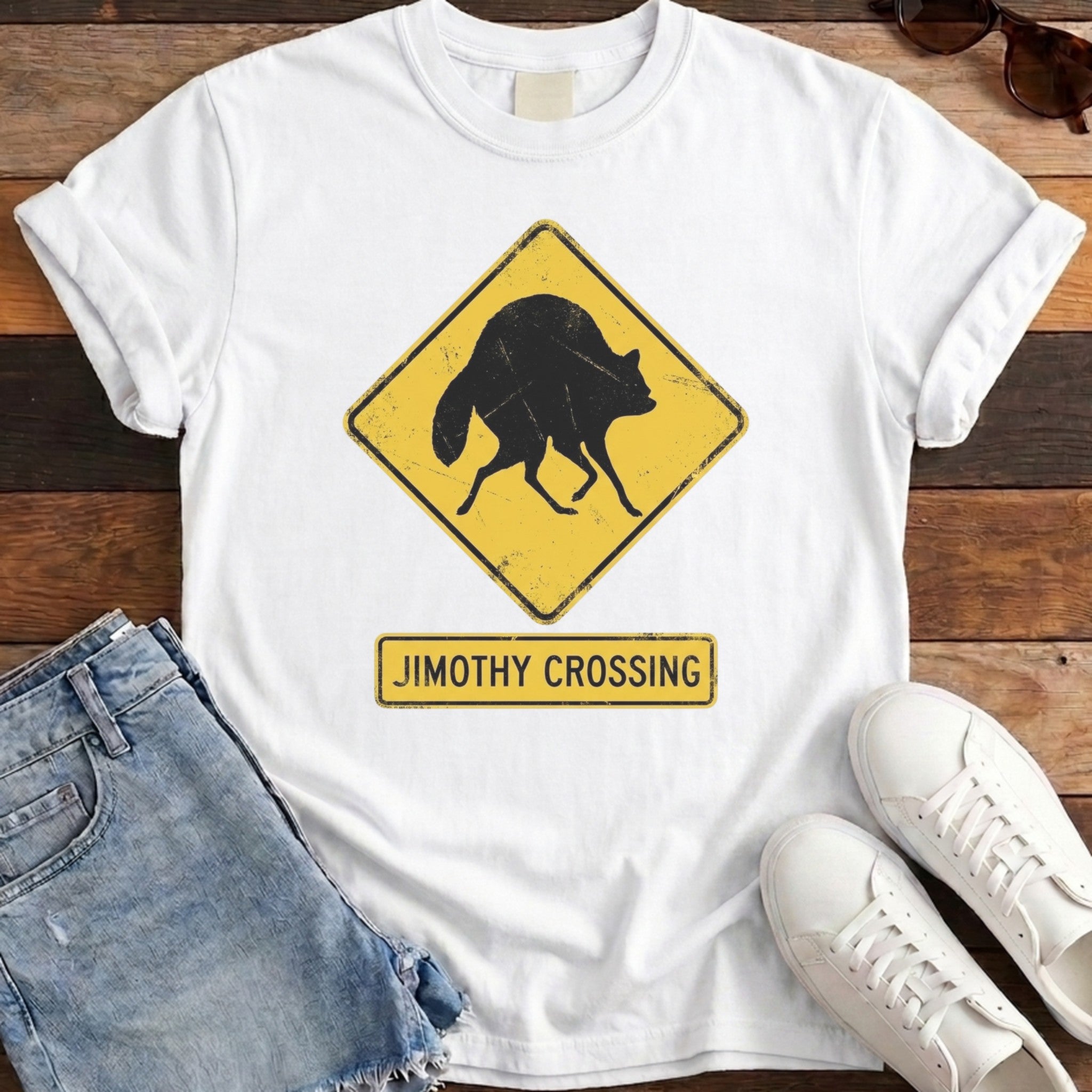 Jimothy Crossing Tee - White