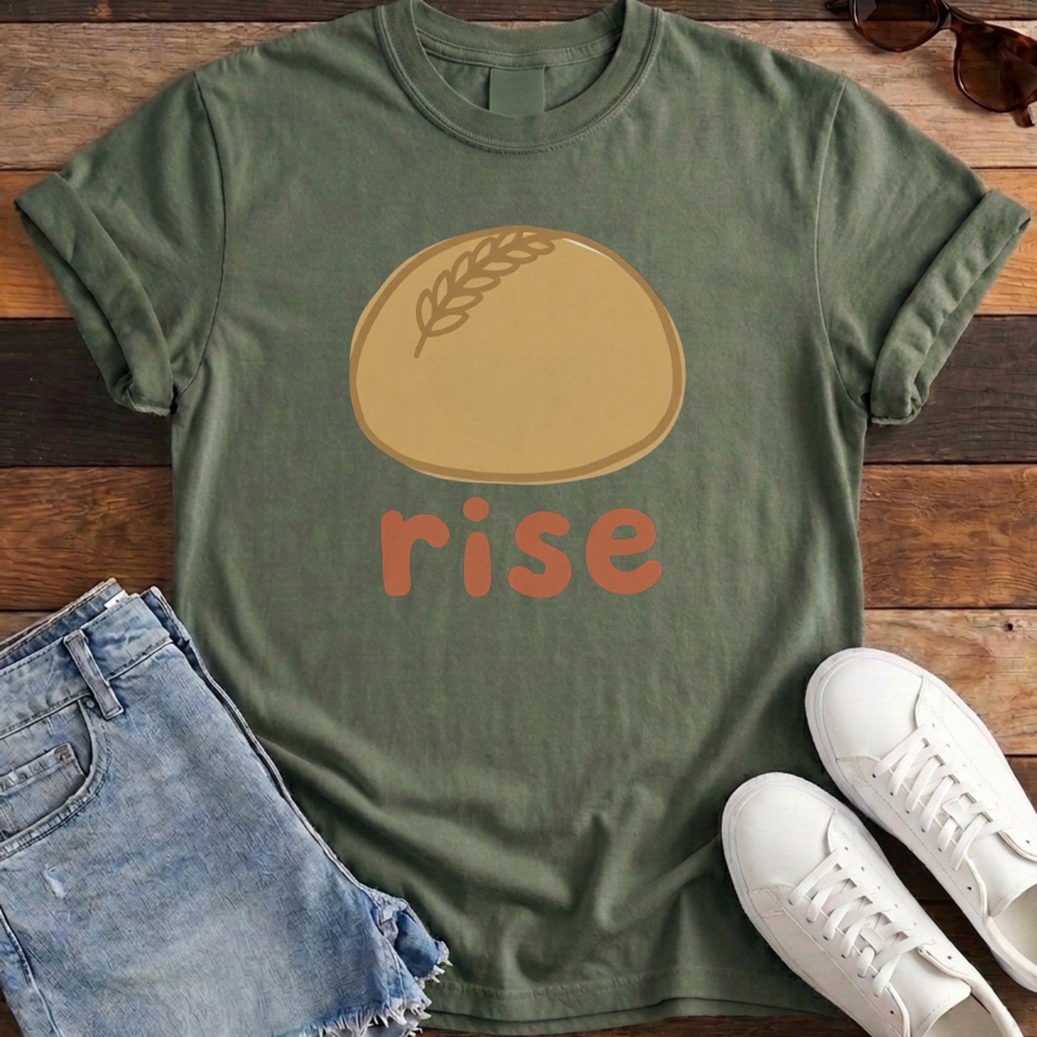 Rise Bread Tee - Moss