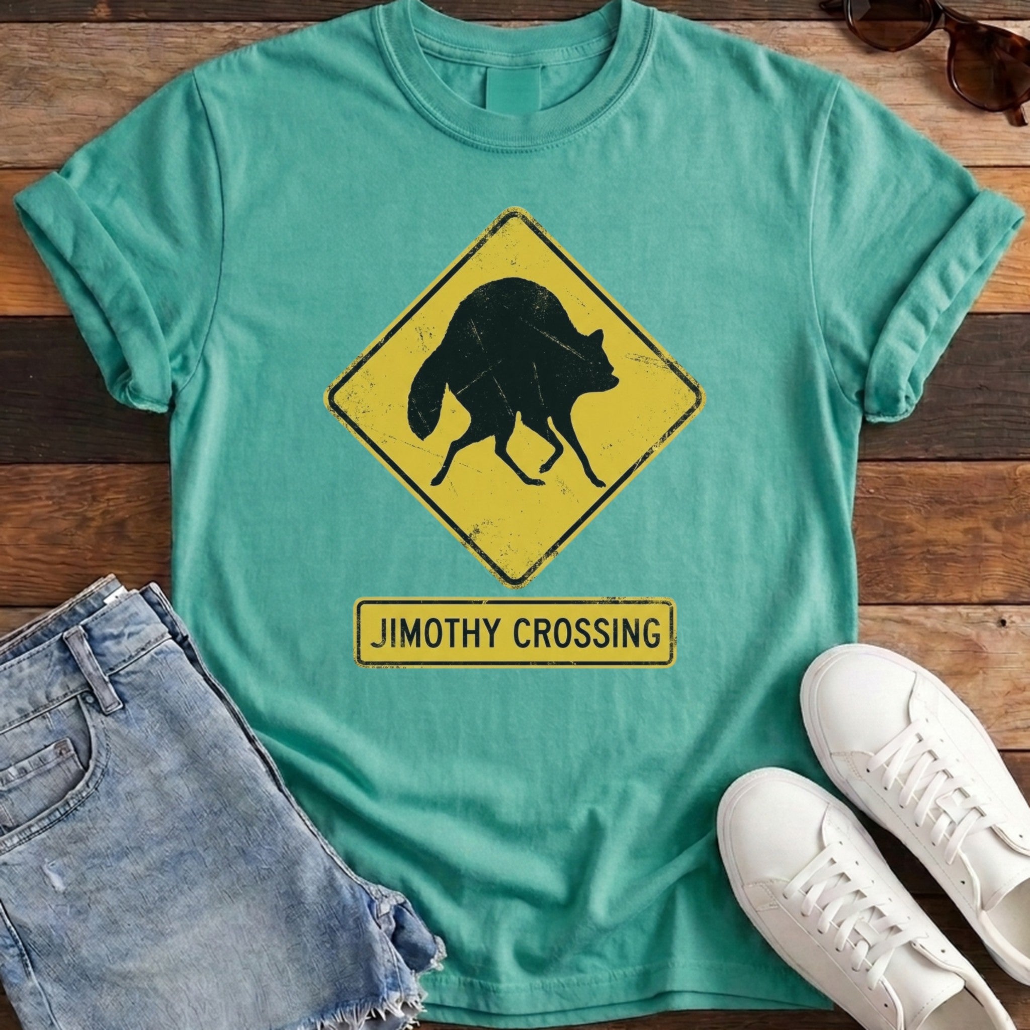Jimothy Crossing Tee - Island Green