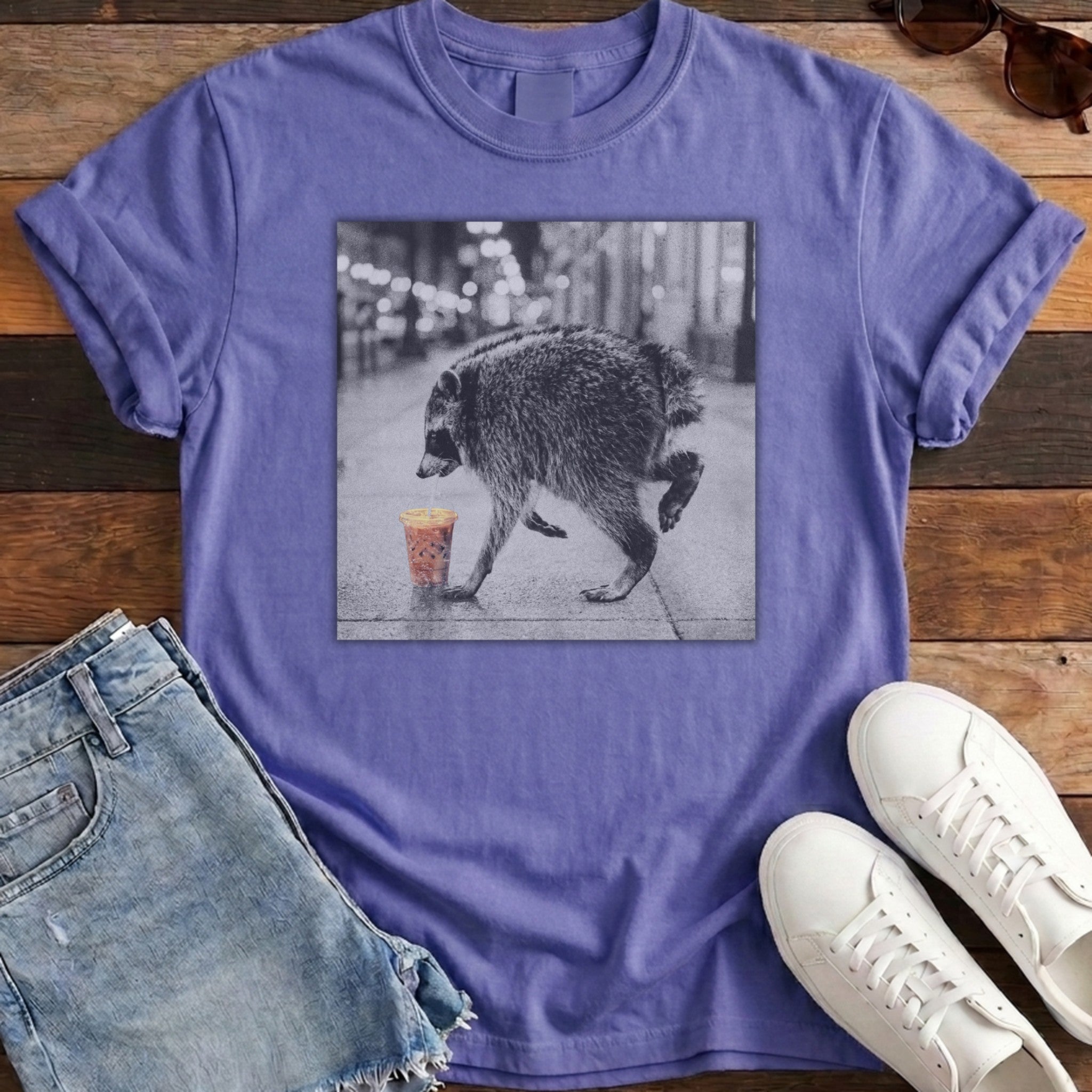 Caffeine Jimothy Tee - Violet
