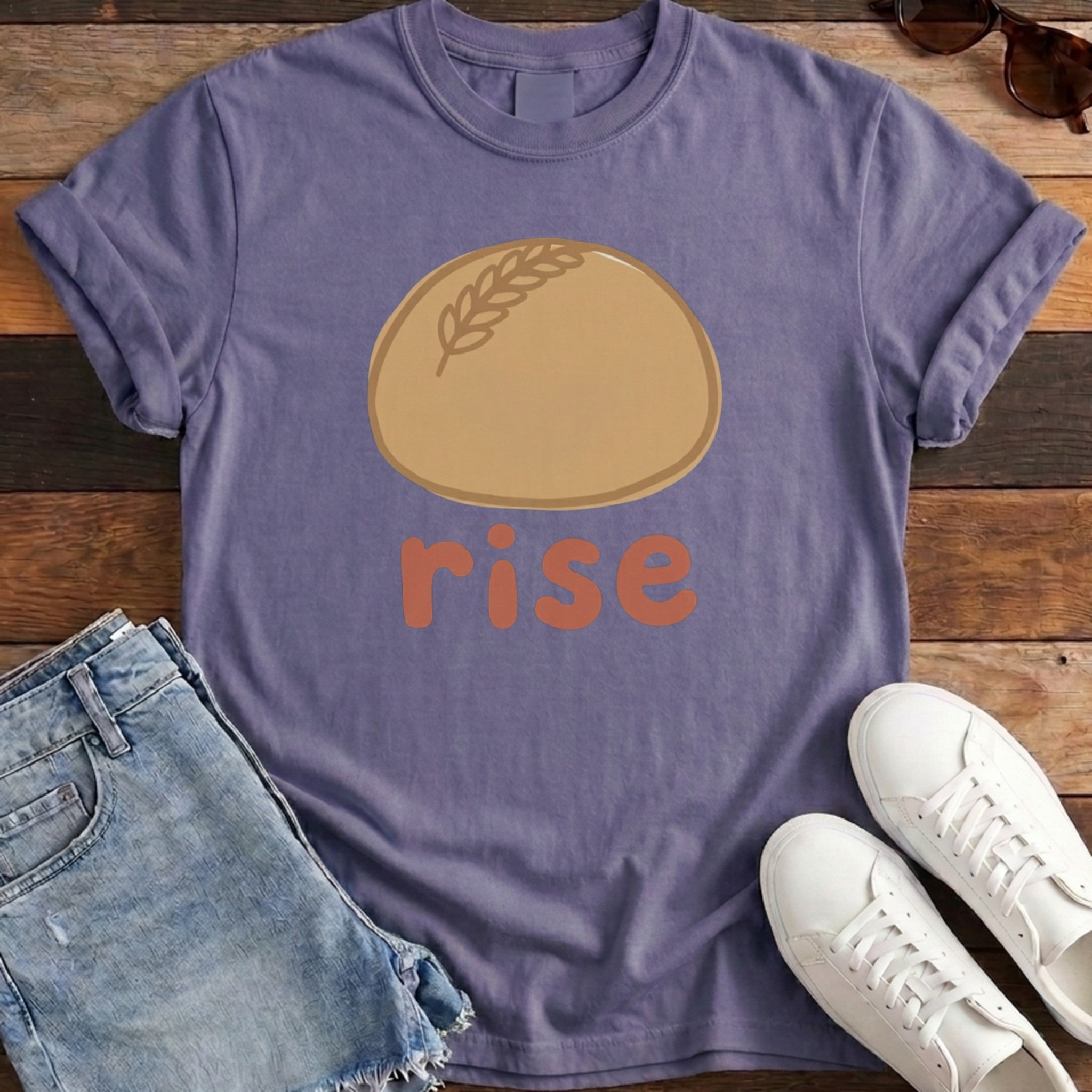Rise Bread Tee - Grape