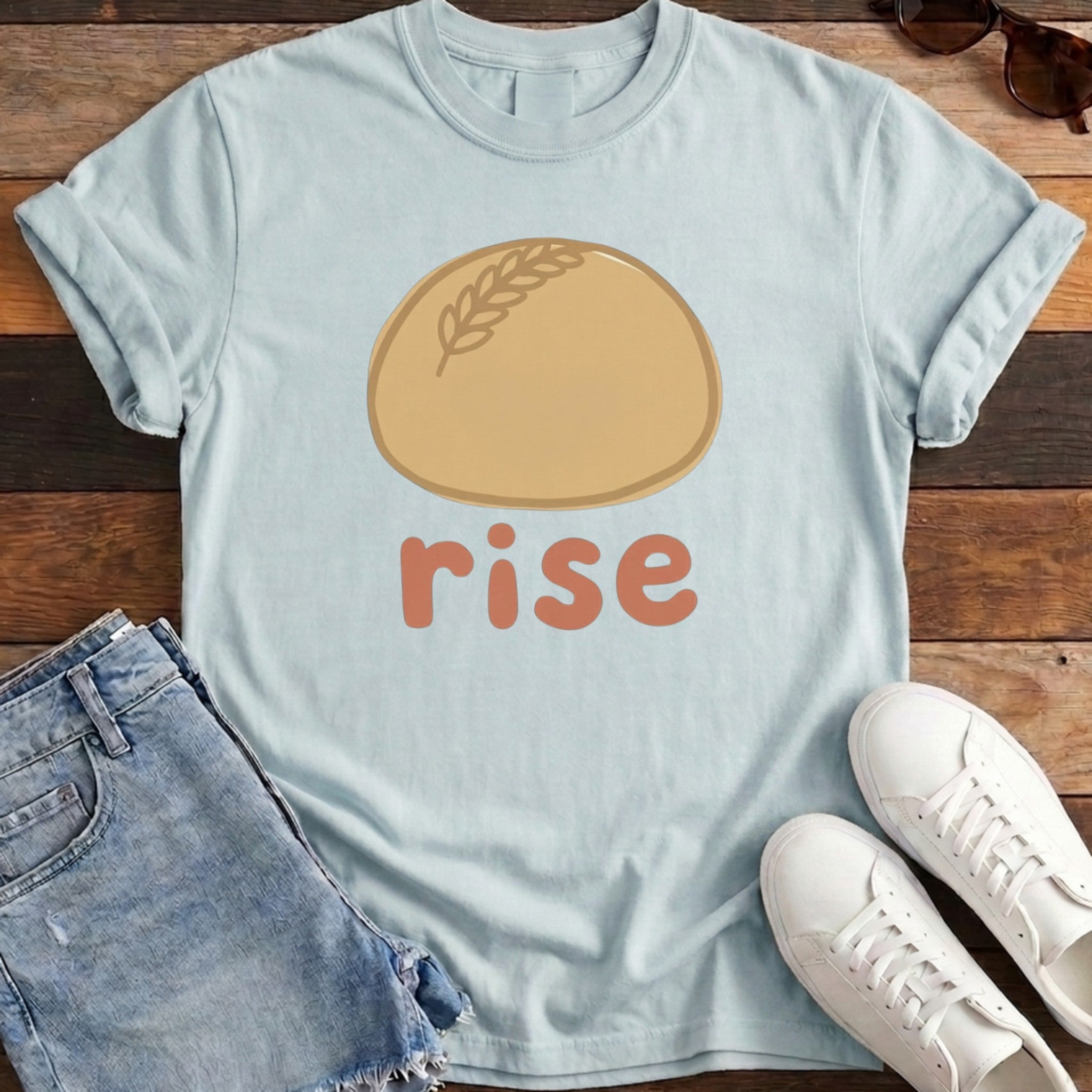 Rise Bread Tee - Chambray