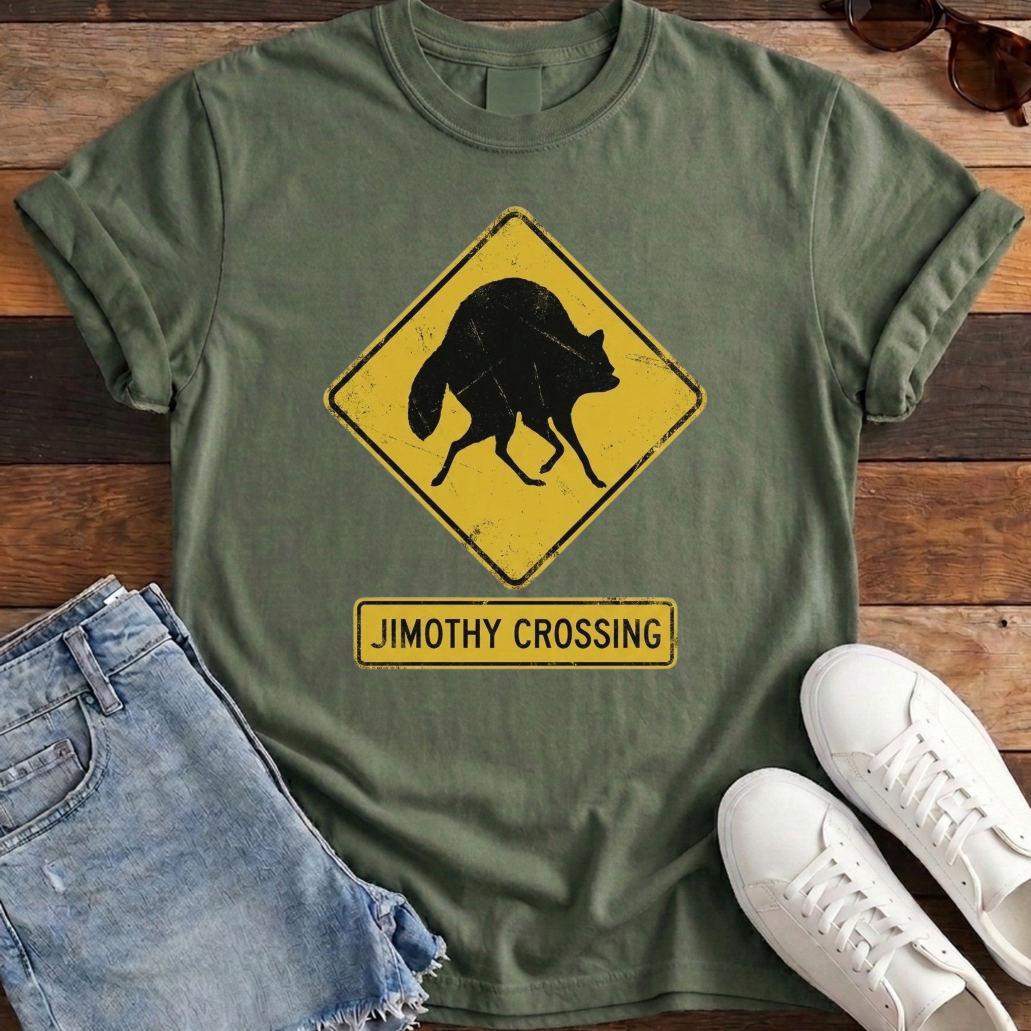 Jimothy Crossing Tee - Moss