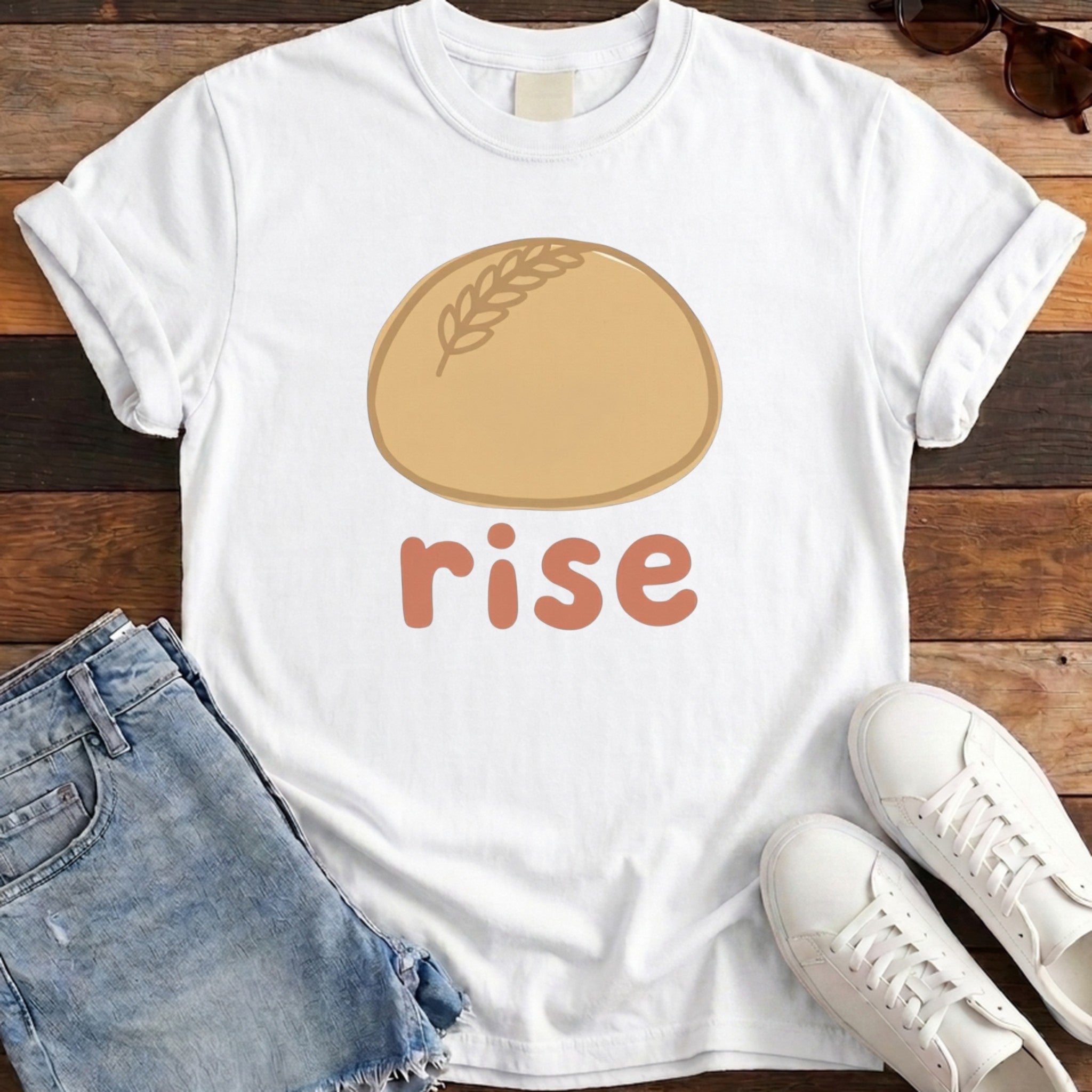 Rise Bread Tee - White