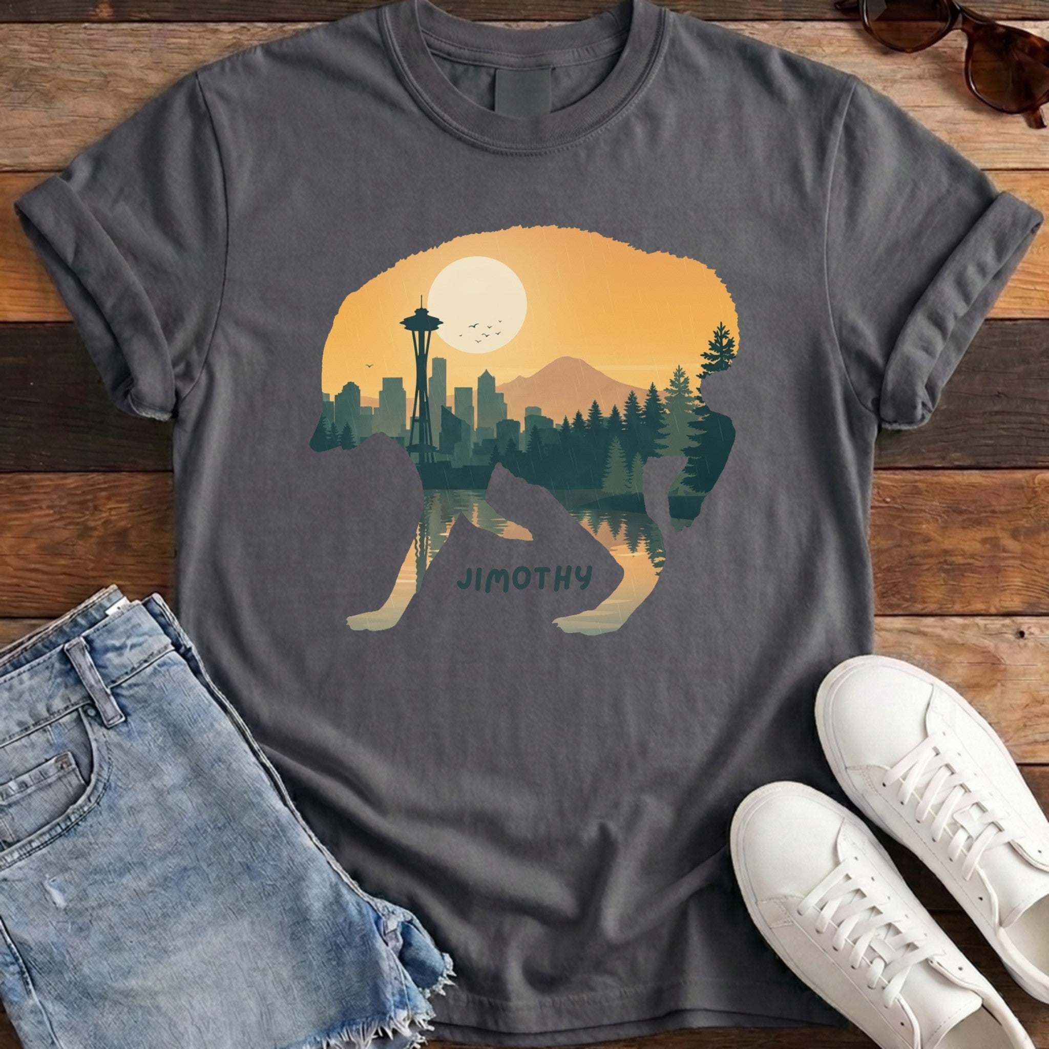 Jimothy Sunset Tee - Pepper