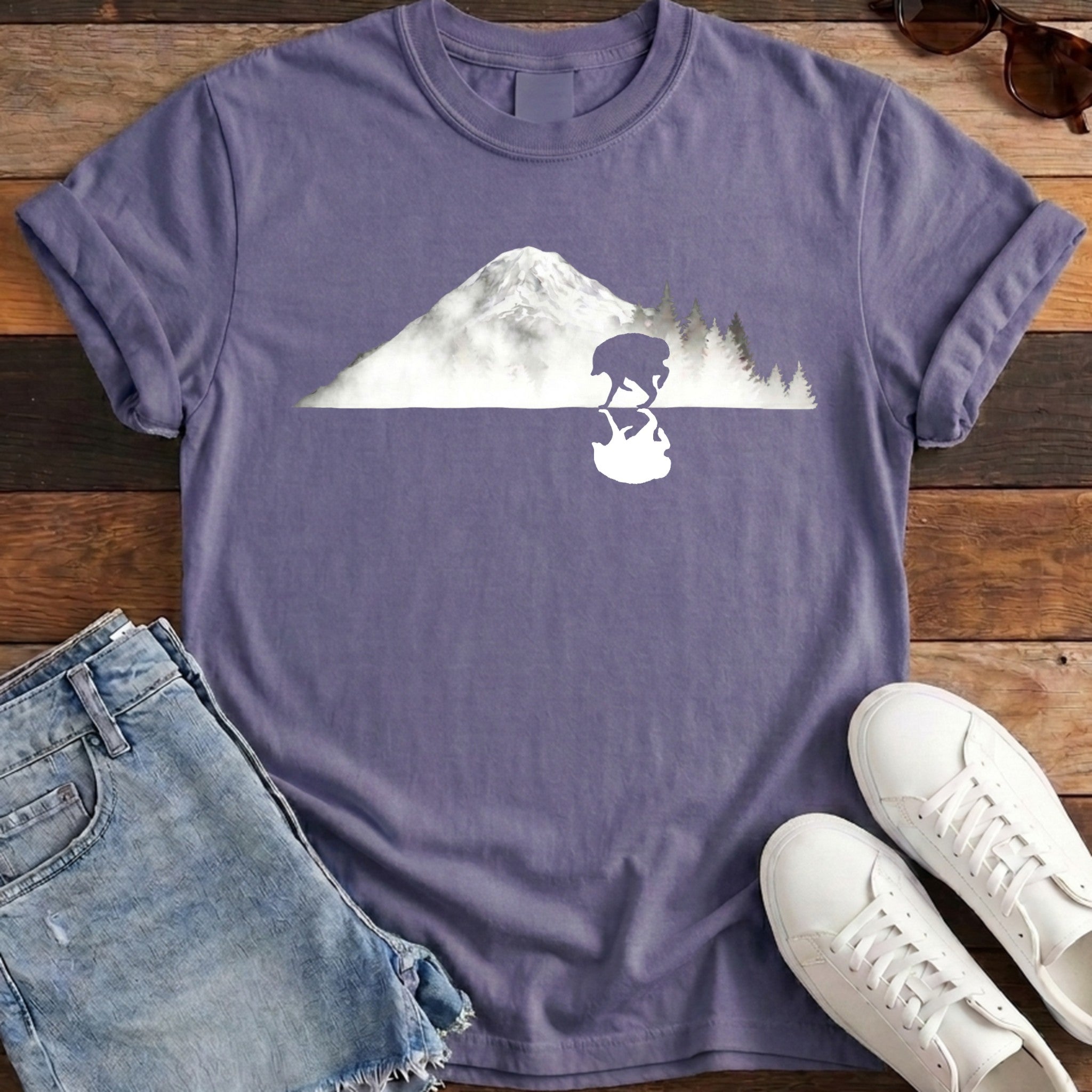 Jimothy Reflected Rainier Tee - Grape