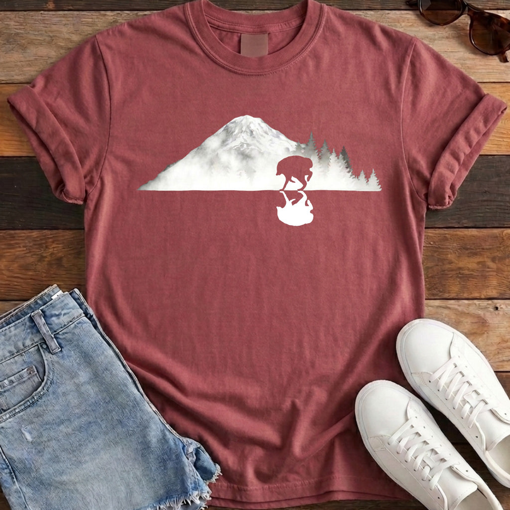 Jimothy Reflected Rainier Tee - Chili