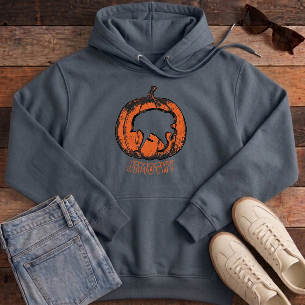 Jimothy Pumpkin Hoodie - India Ink Grey