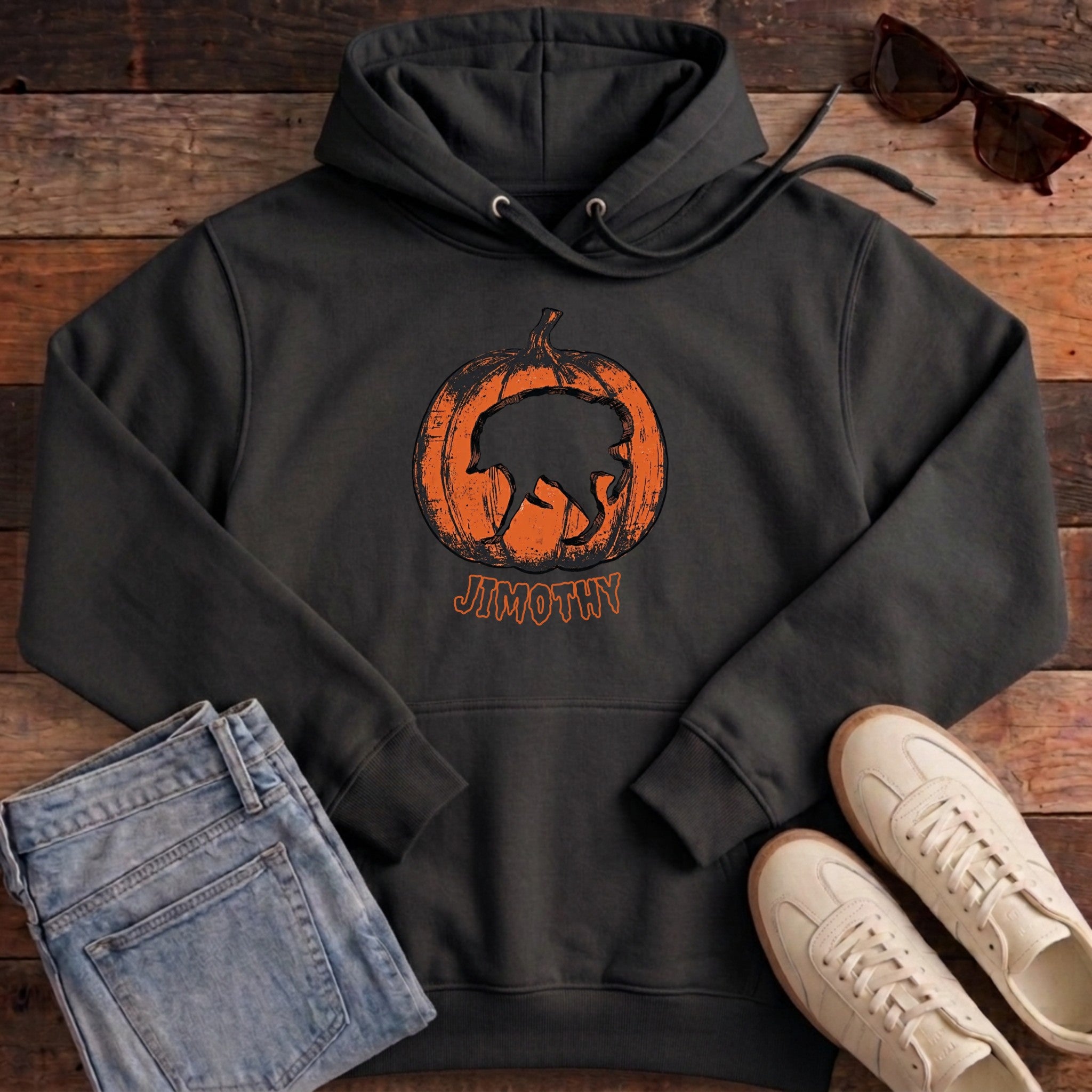 Jimothy Pumpkin Hoodie - Black