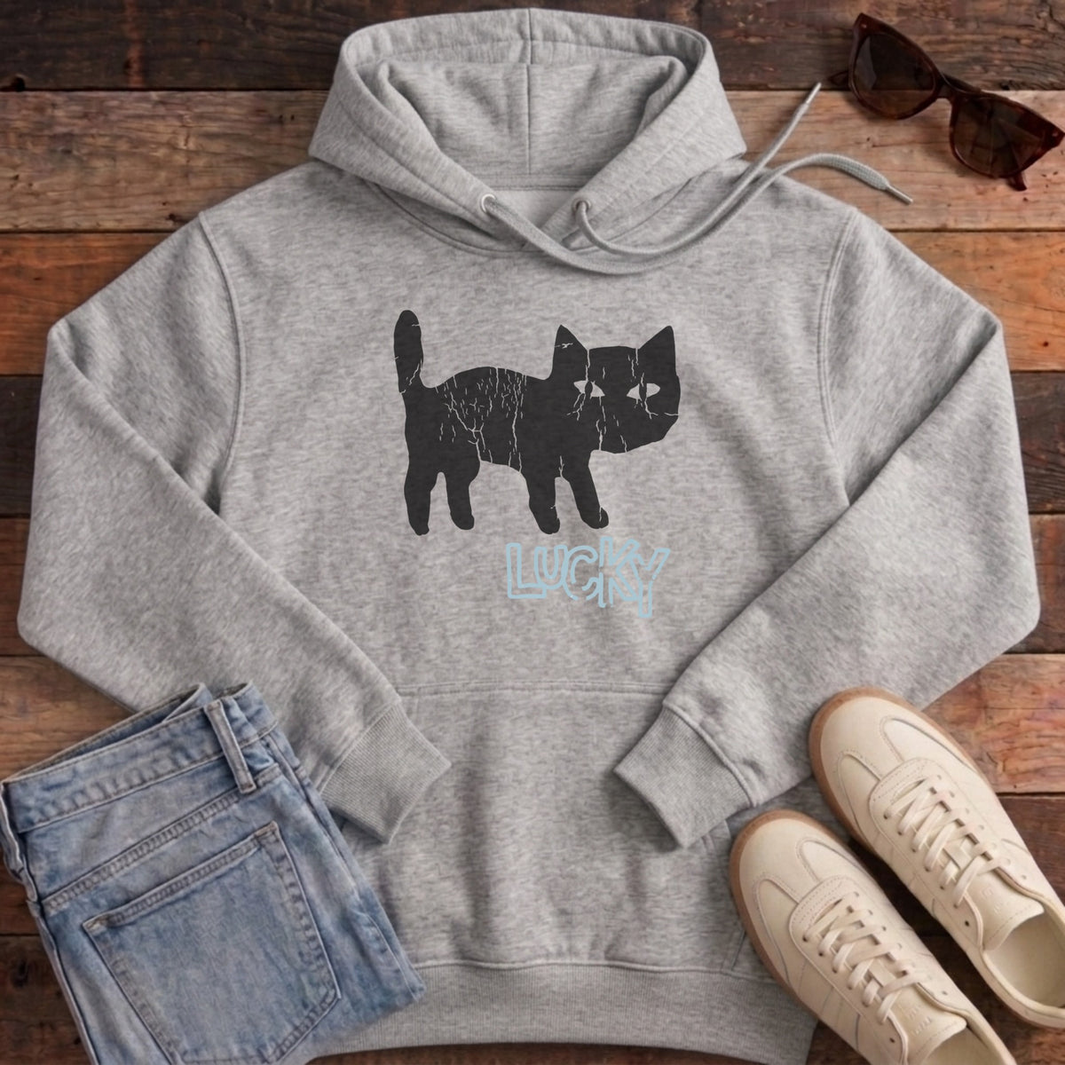 Lucky Hoodie - Heather Grey