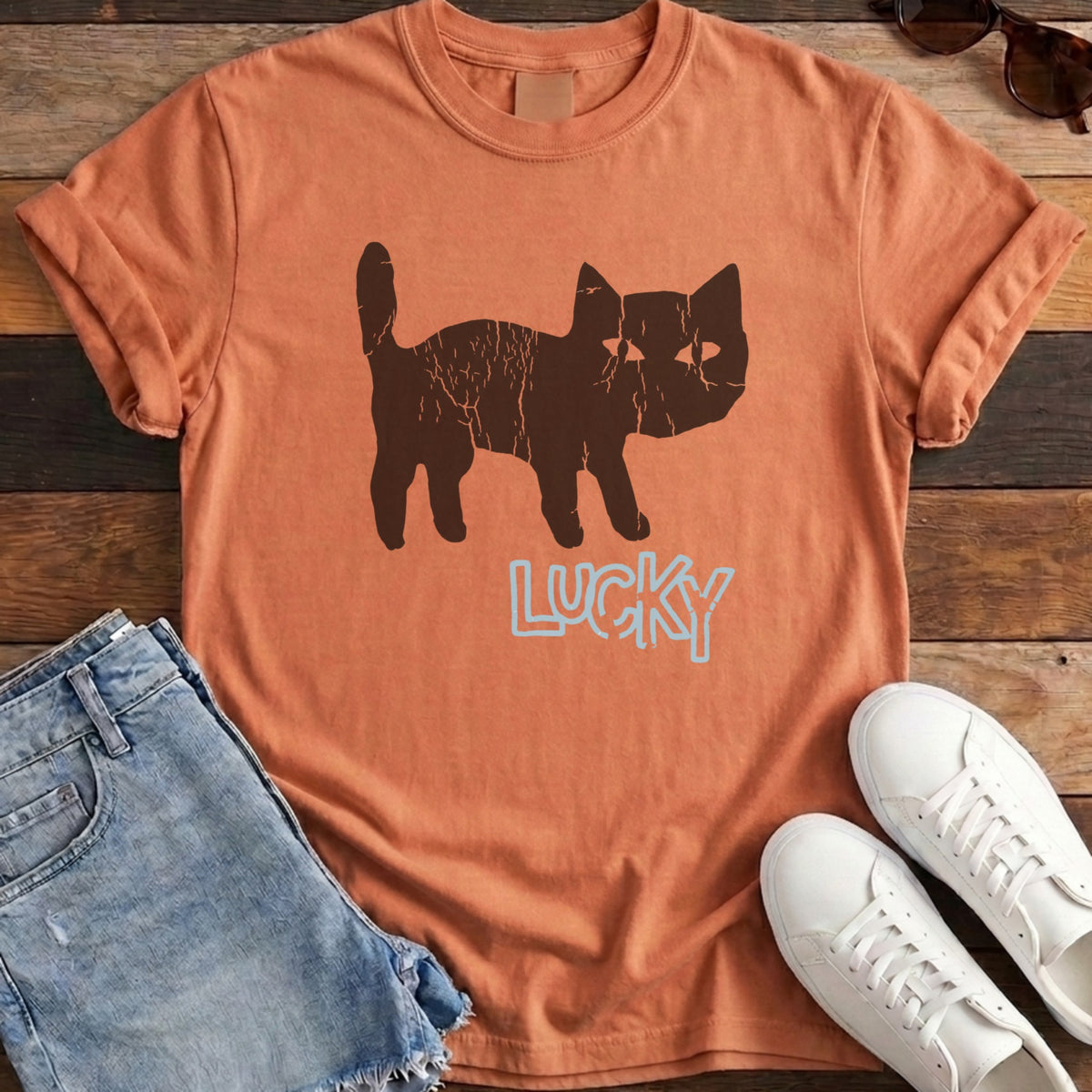 Lucky Tee - Burnt Orange