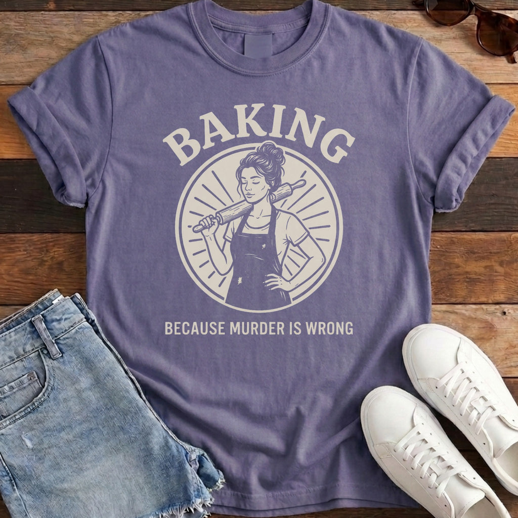Stress Baker Tee - Grape