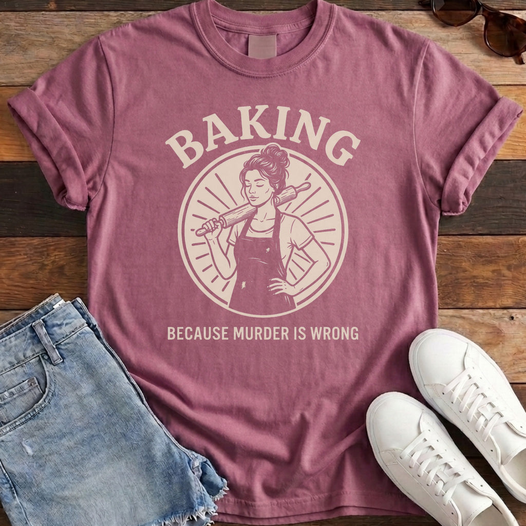 Stress Baker Tee - Berry