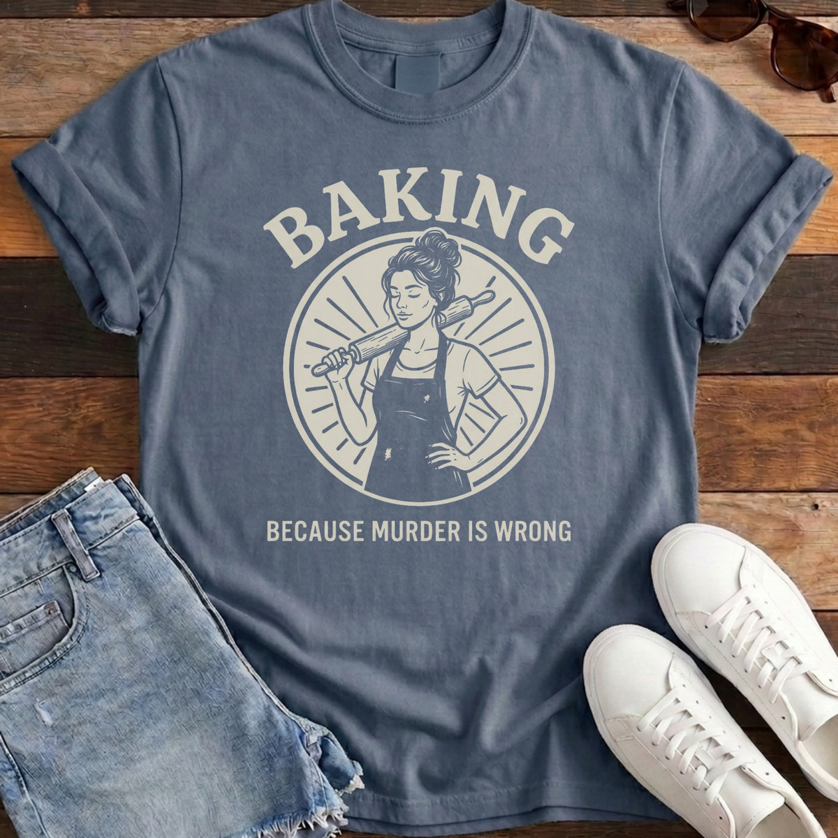 Stress Baker Tee - Midnight