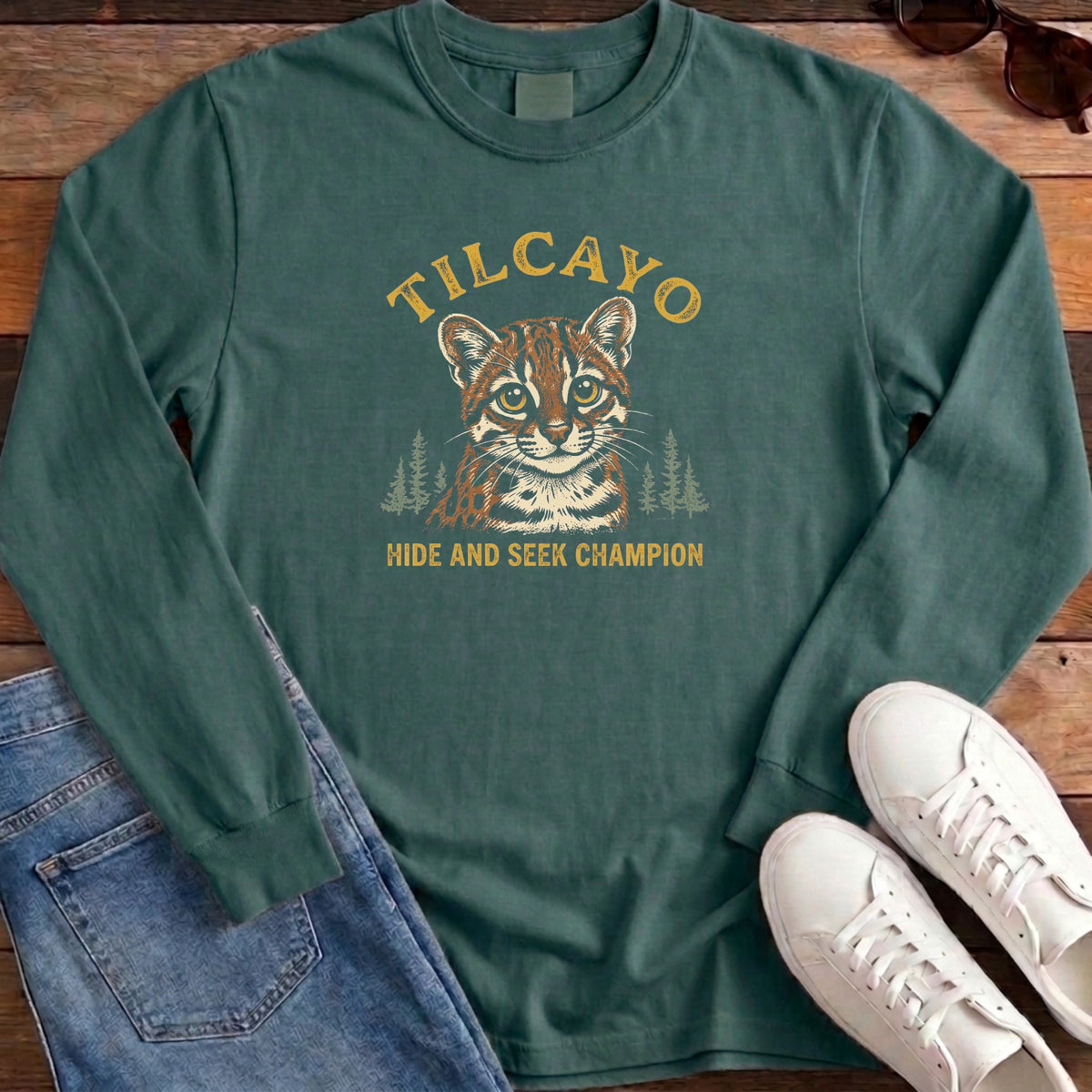 Tilcayo Hide and Seek Champion Long Sleeve - Blue Spruce