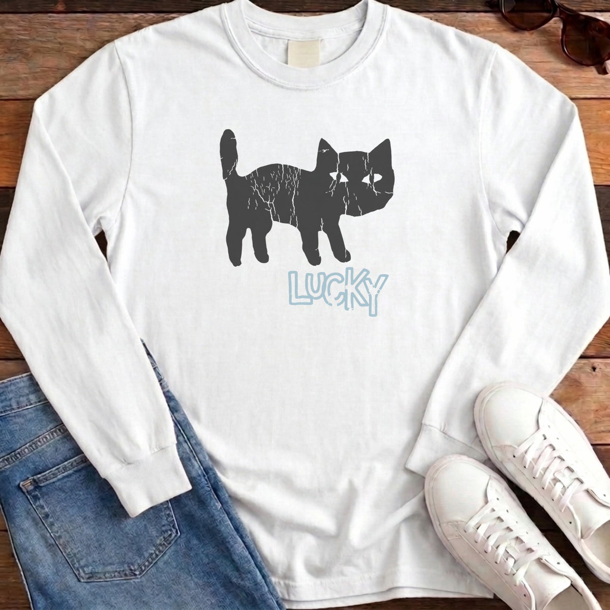 Lucky Long Sleeve - White