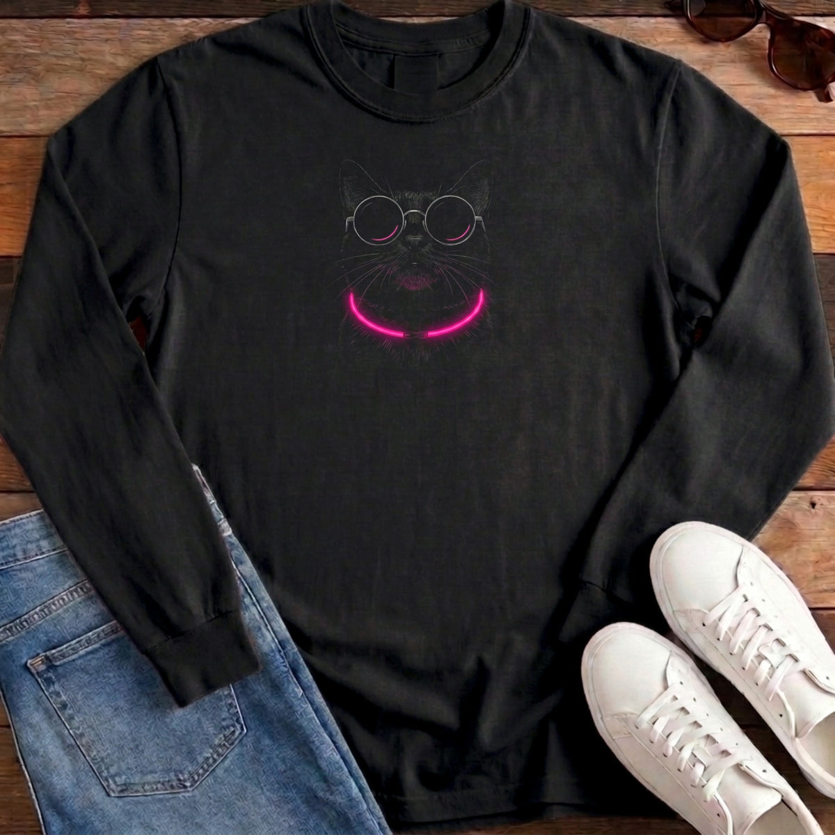 Rave Cat Long Sleeve - Black