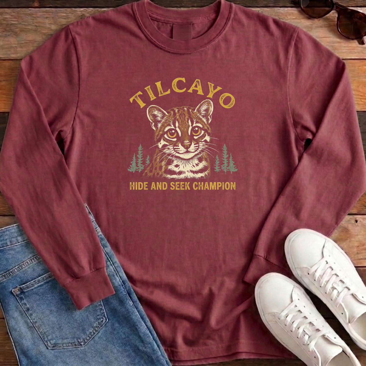 Tilcayo Hide and Seek Champion Long Sleeve - Brick