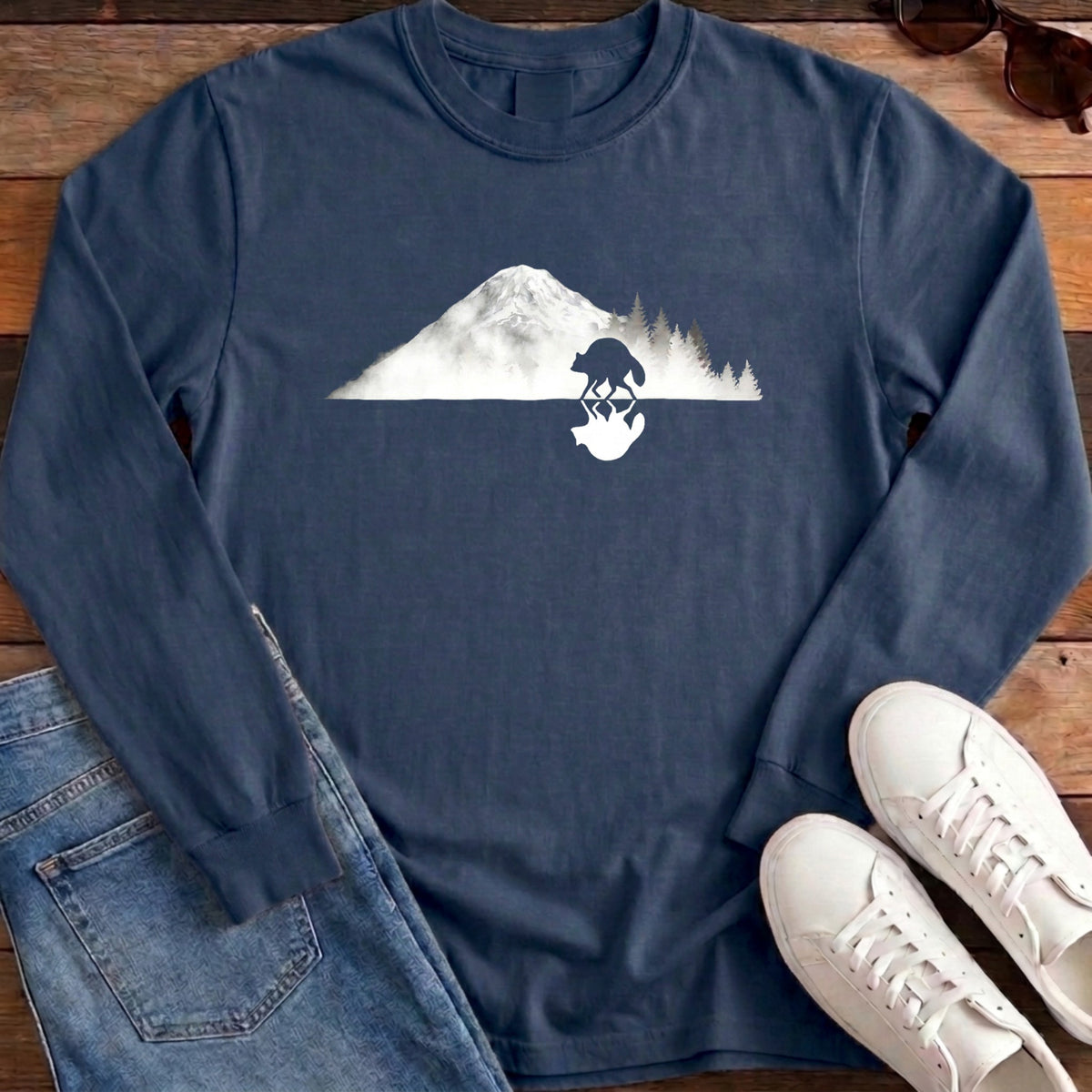 Jimothy Mirrored Rainier Long Sleeve - Midnight