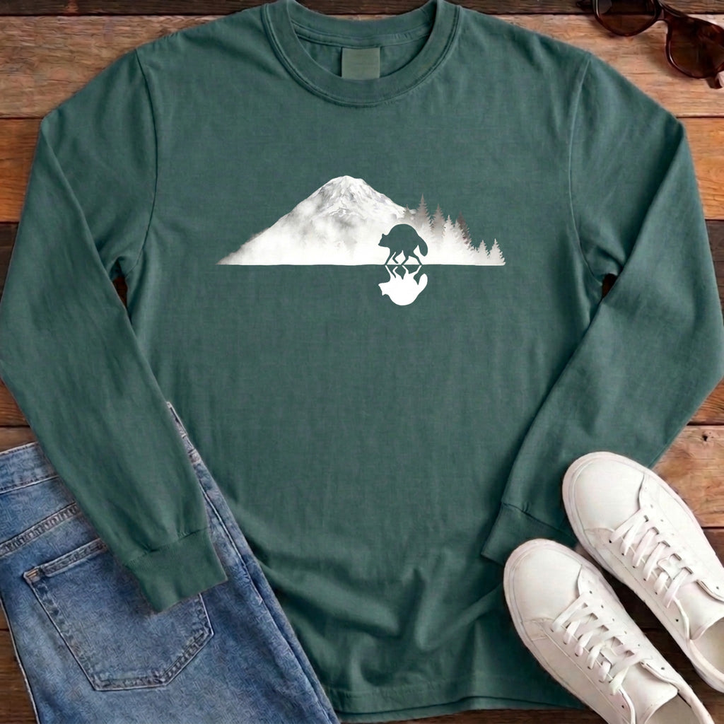 Jimothy Mirrored Rainier Long Sleeve - Blue Spruce