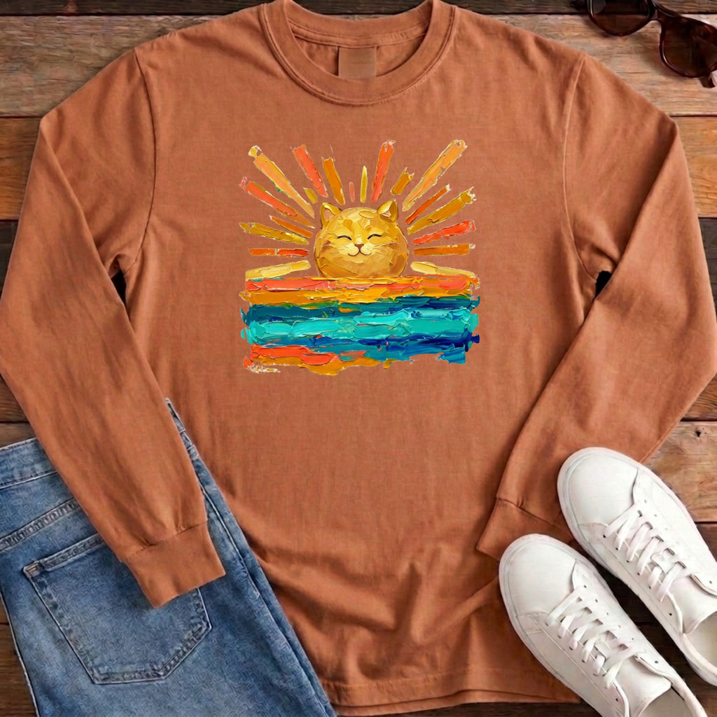 Rise and Shine Cat Long Sleeve - Yam