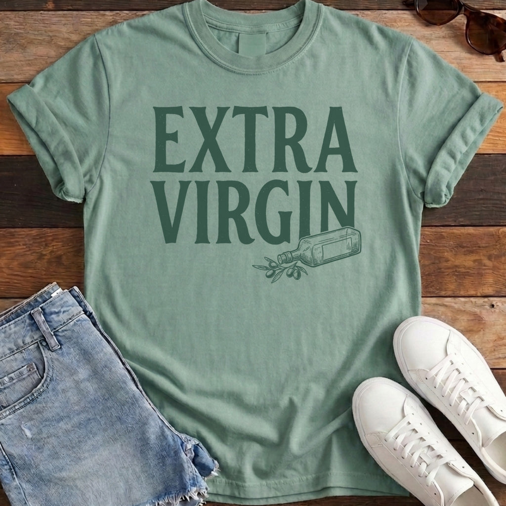 Extra Virgin Tee - Light Green