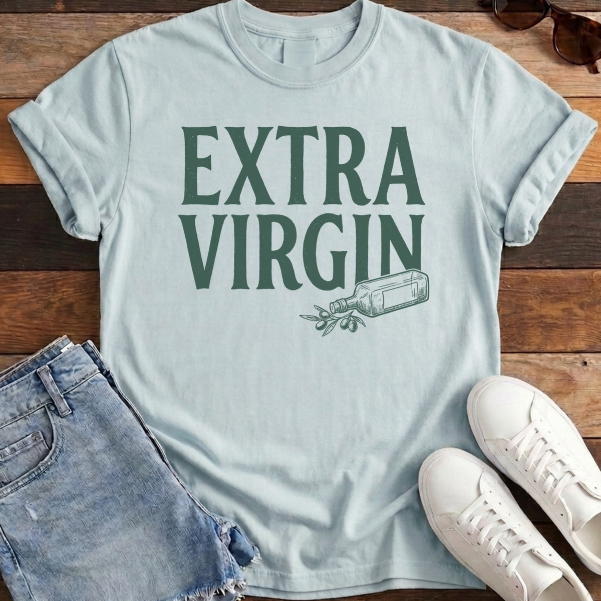 Extra Virgin Tee - Chambray