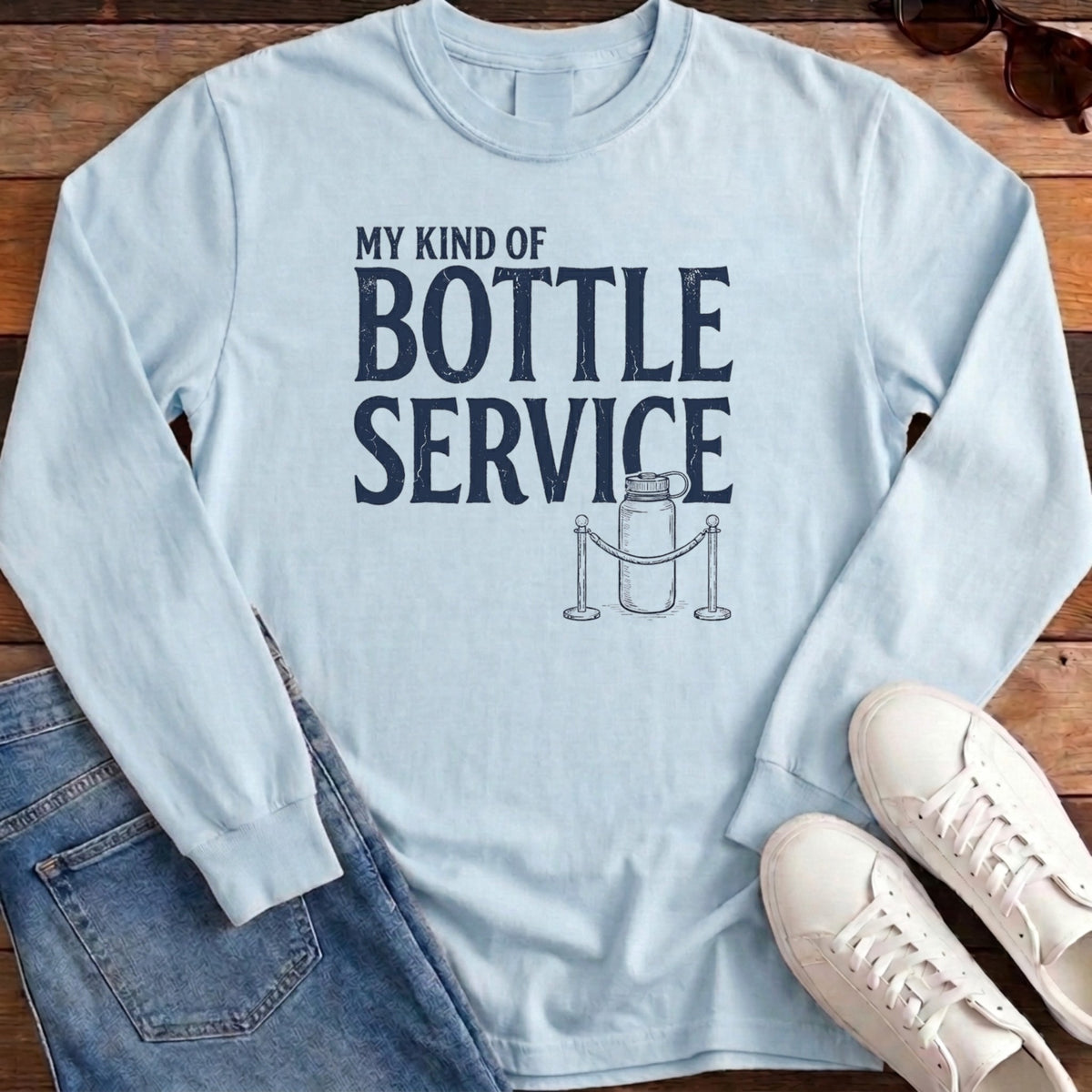 Bottle Service Long Sleeve - Chambray
